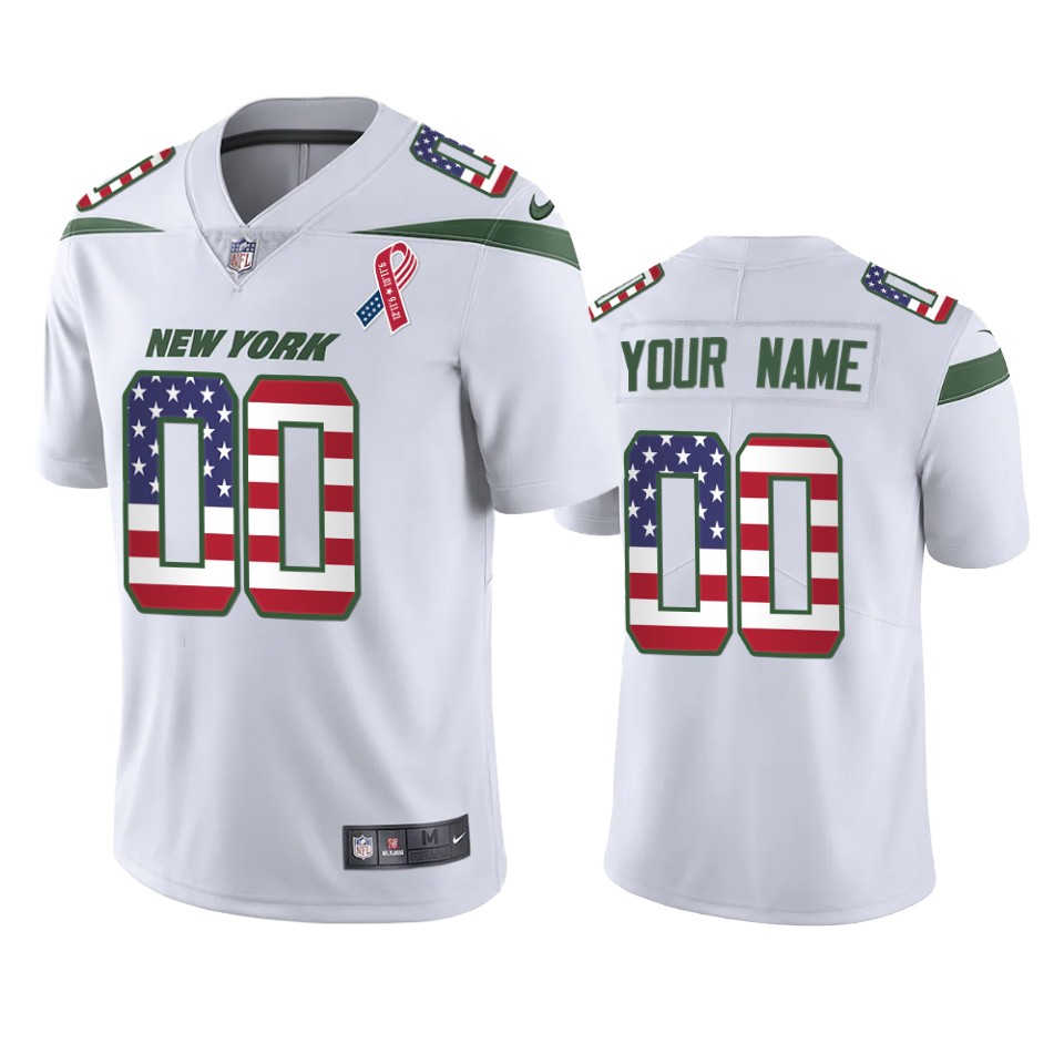 Jets White USA Custom Jersey - Nike - Personalized NFL Gear