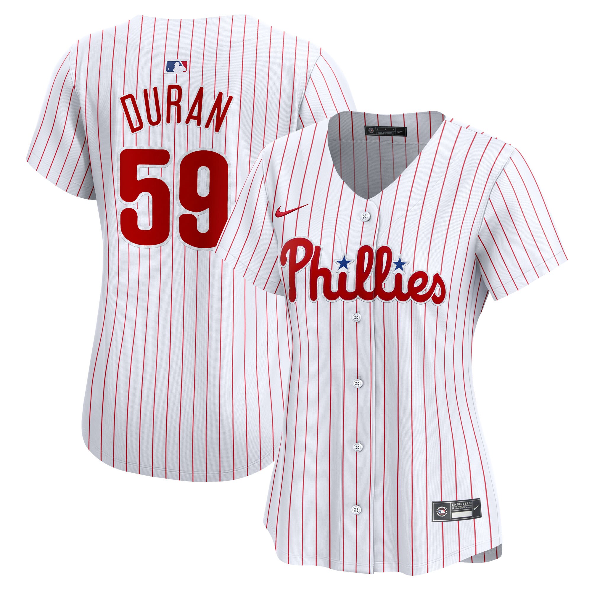 Jhoan Duran Philadelphia Phillies Women's Home Limited Player Jersey - White