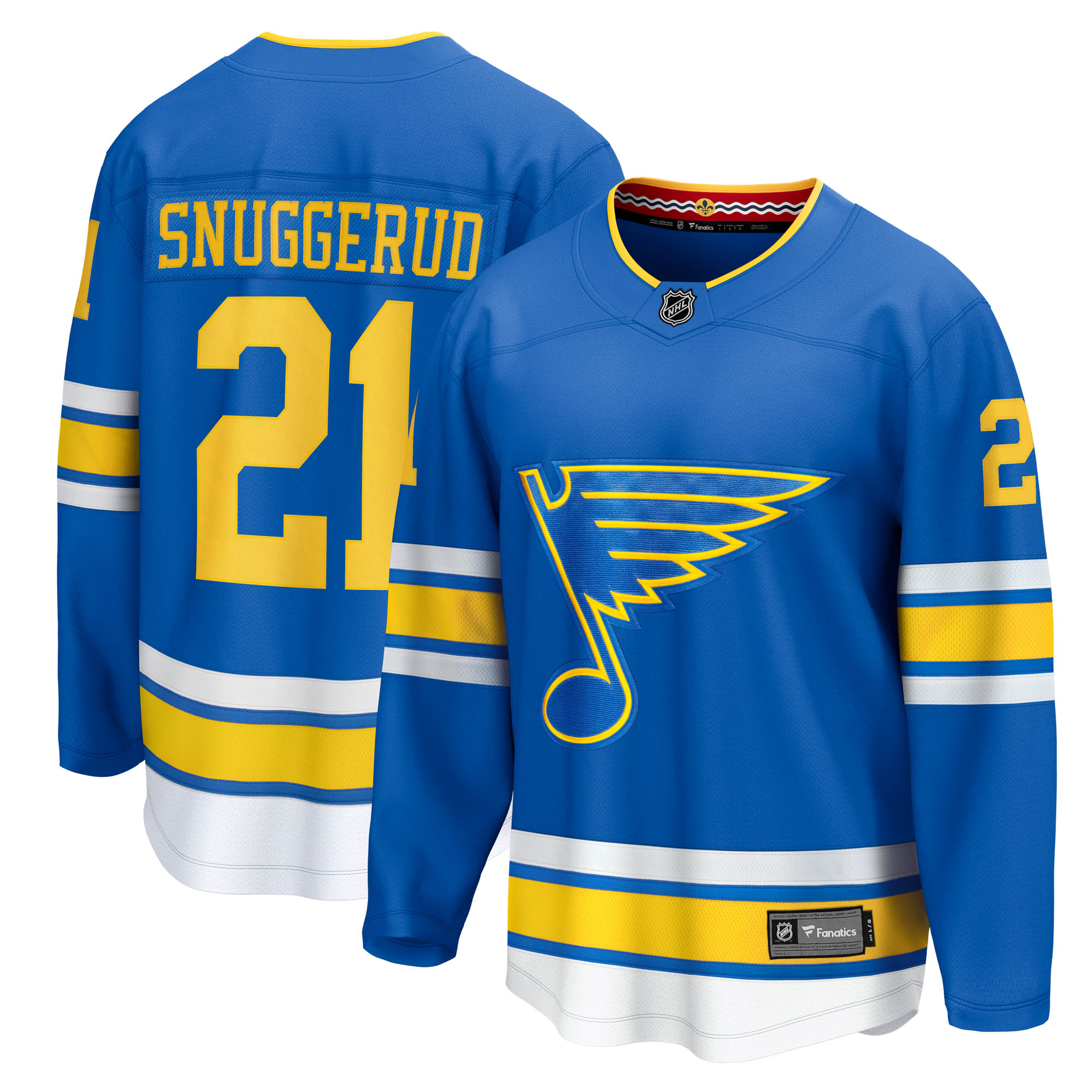 Jimmy Snuggerud St. Louis Blues Fanatics Home Breakaway Jersey - Blue
