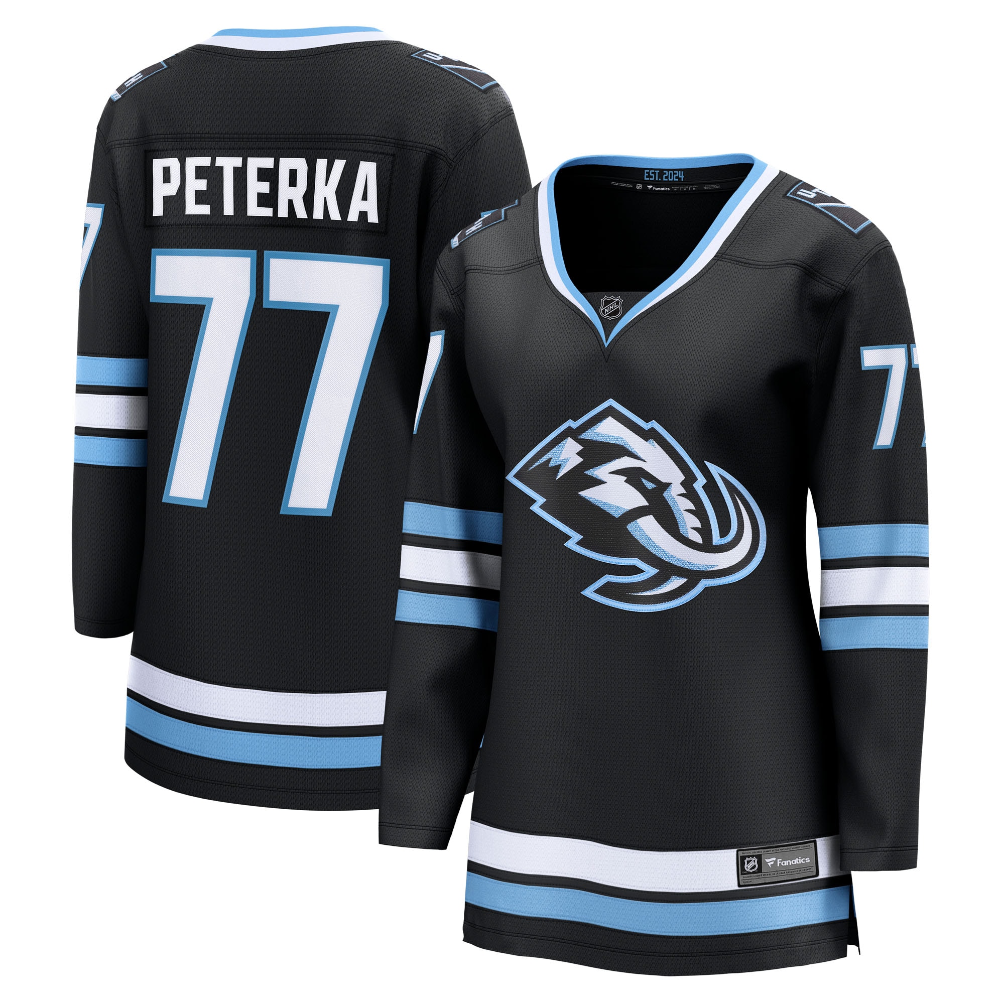 JJ Peterka Utah Mammoth Fanatics Women's Home Breakaway Jersey - Black
