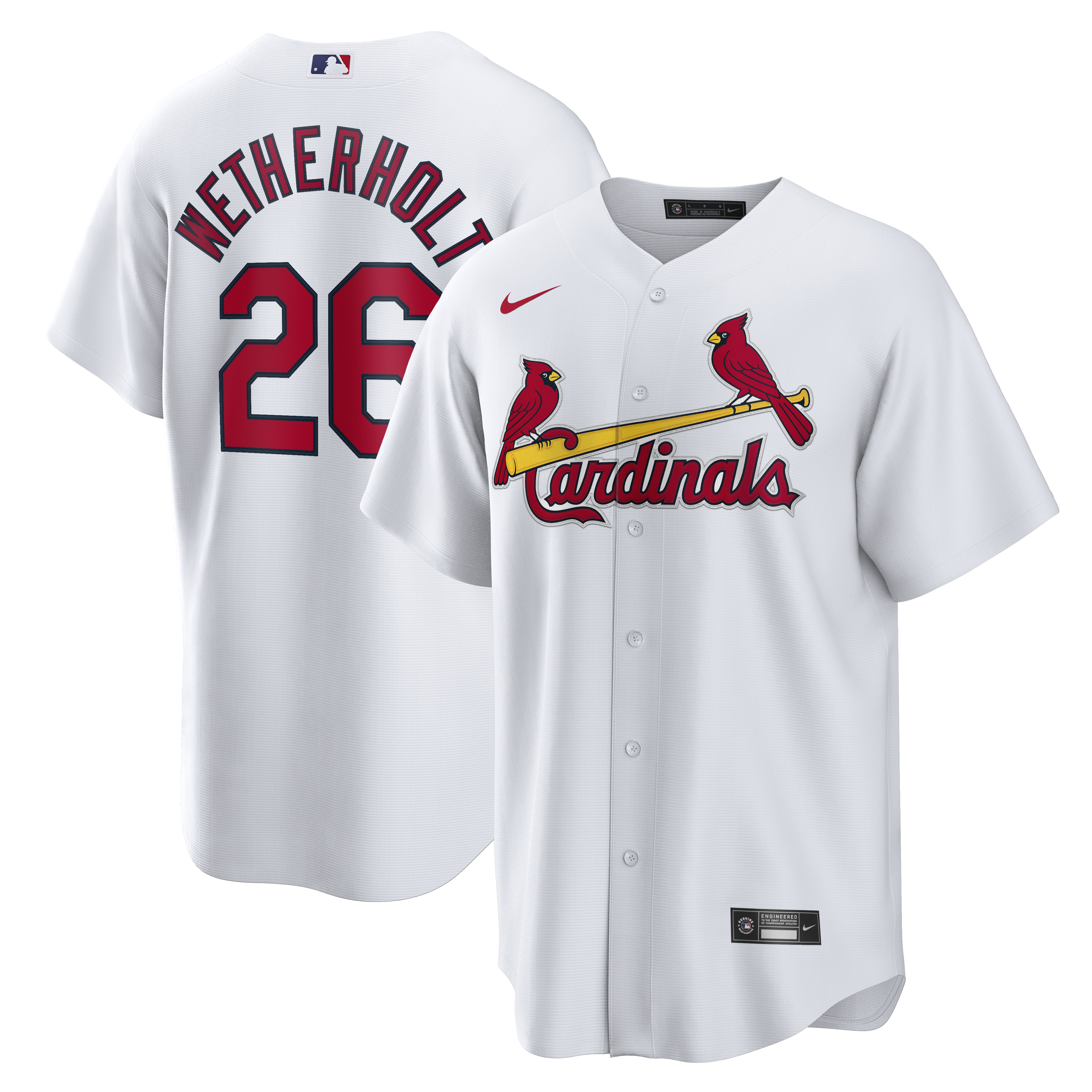 JJ Wetherholt St. Louis Cardinals Home Jersey - White