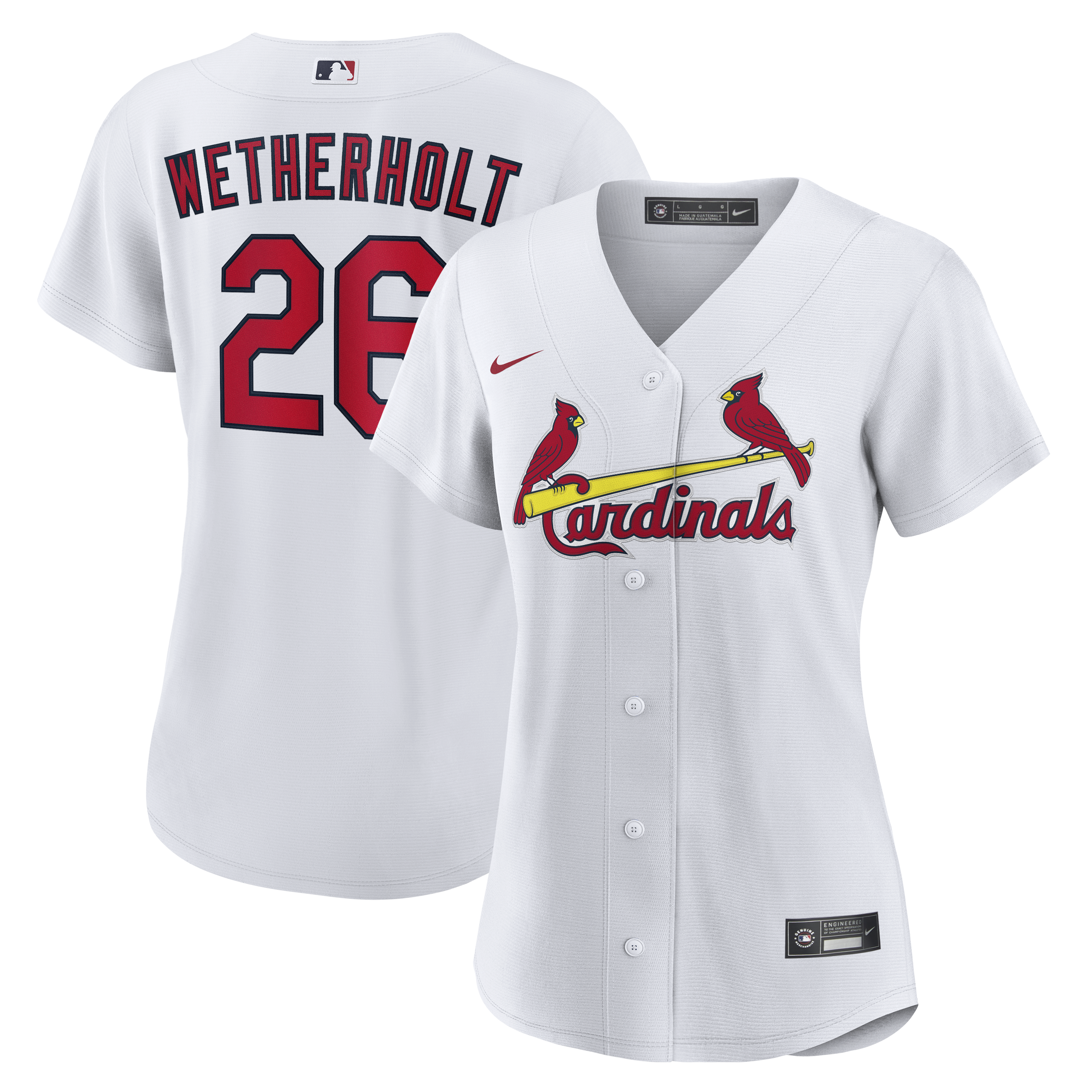 JJ Wetherholt St. Louis Cardinals Women's Home Jersey - White