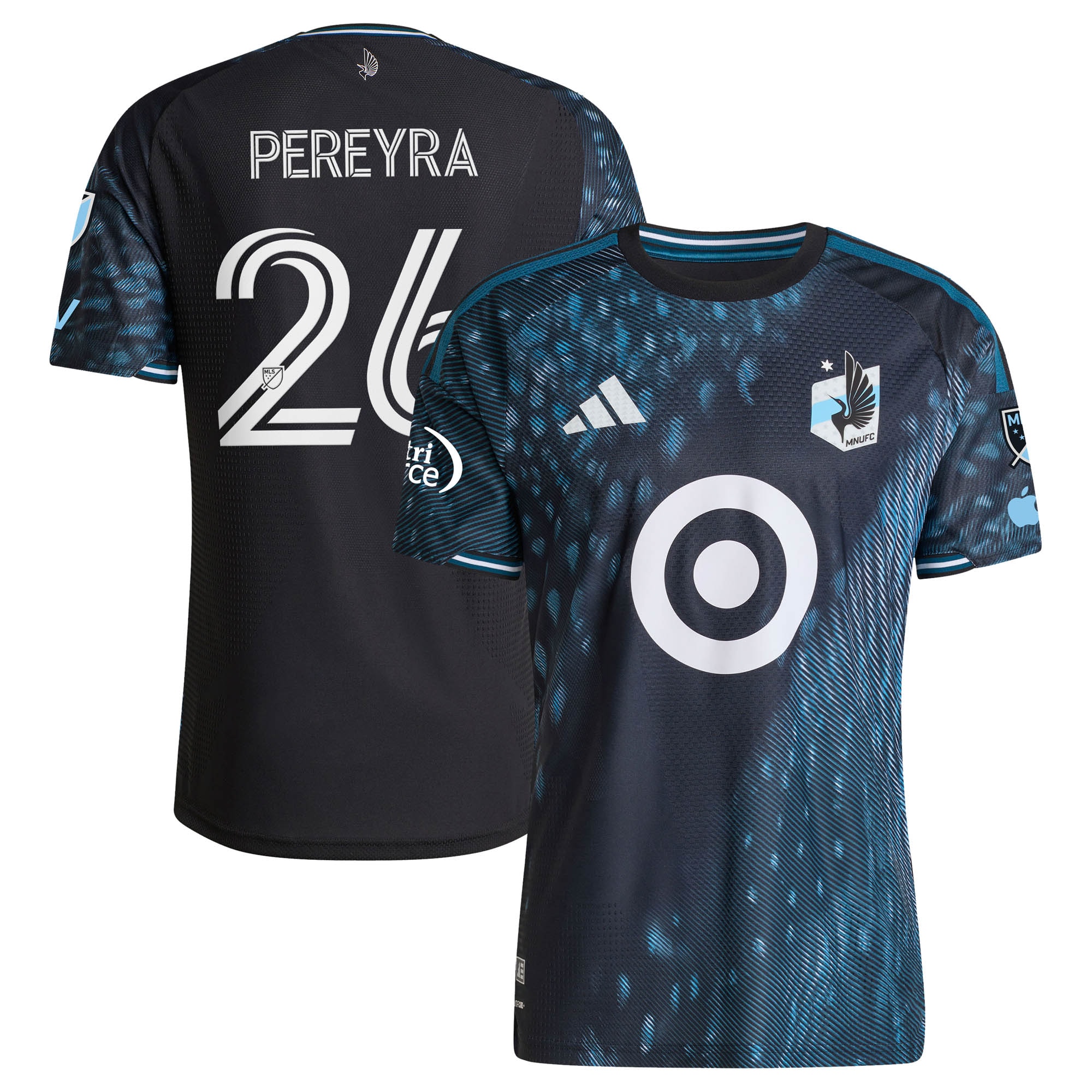 Joaquín Pereyra Minnesota United FC 2026 The Decade Kit On-Field Patch Jersey - Black