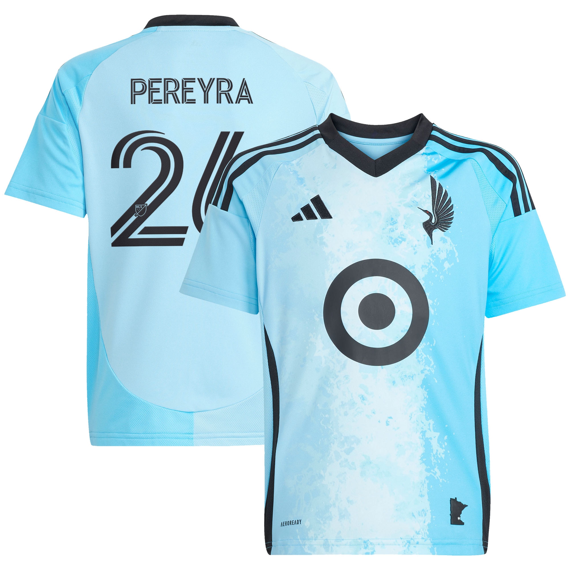 Joaquín Pereyra Minnesota United FC Youth 2025 CONVERGENCE Jersey - Blue