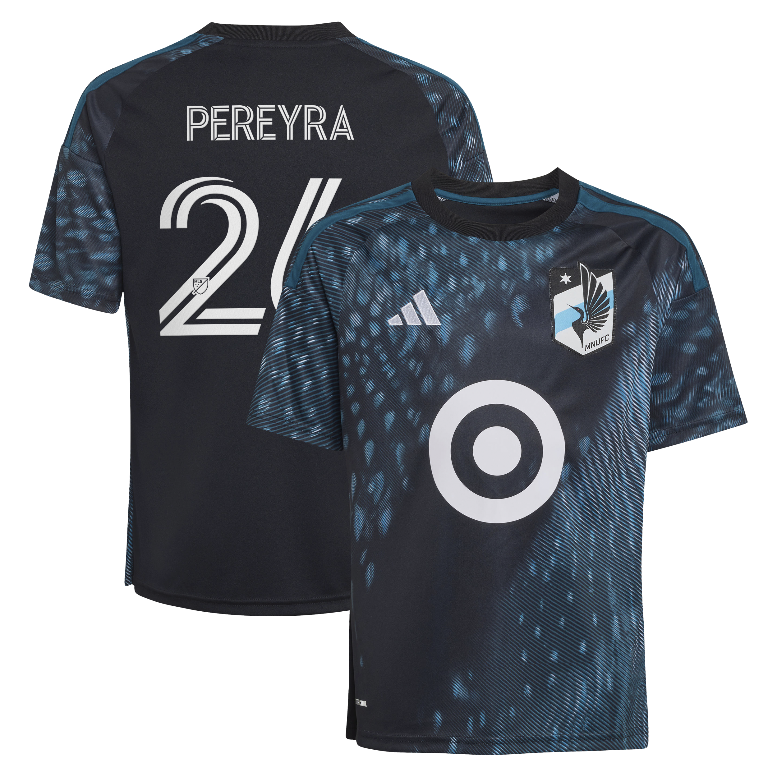 Joaquín Pereyra Minnesota United FC Youth 2026 The Decade Kit Jersey - Black