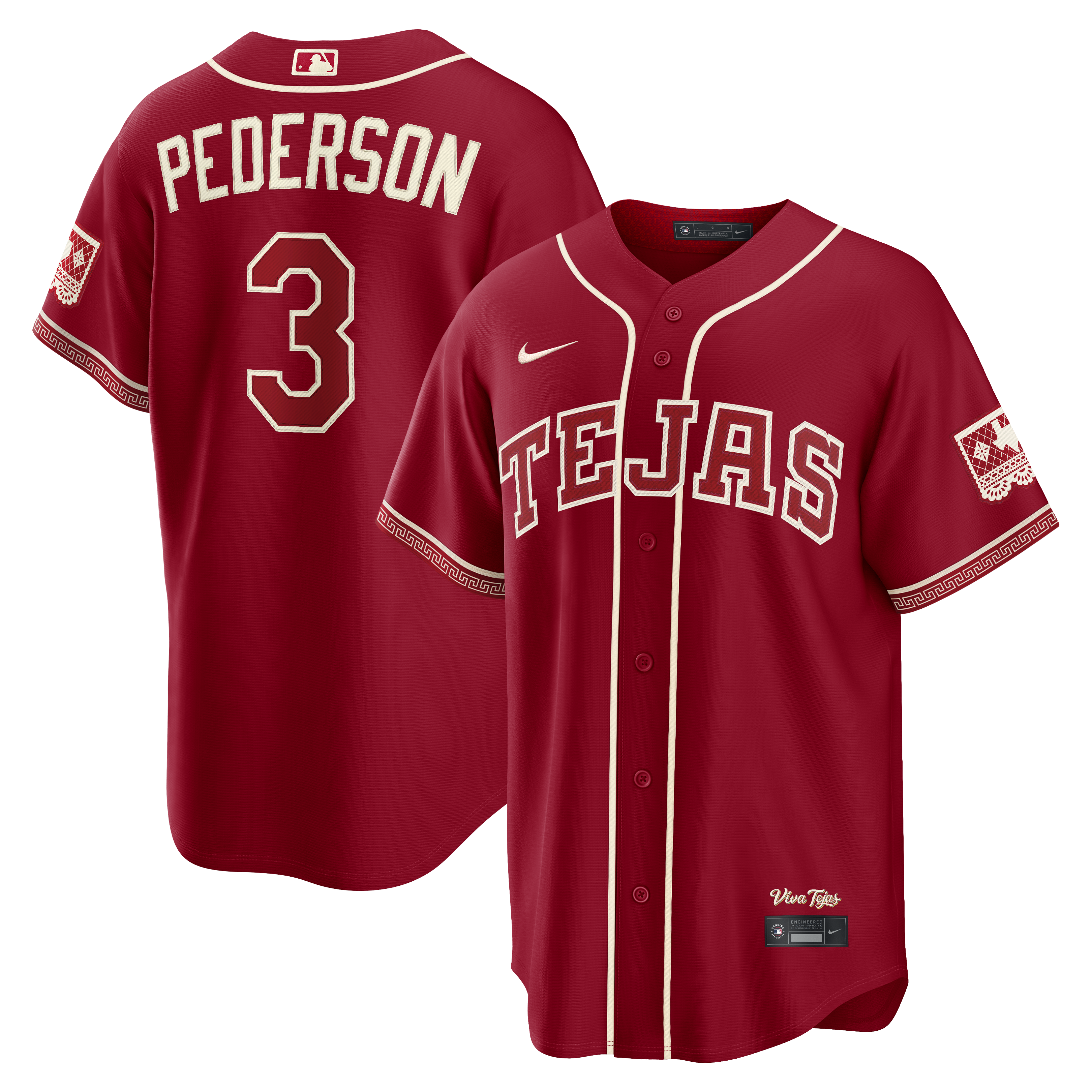 Joc Pederson Texas Rangers 2026 City Connect Stadium Jersey - Red