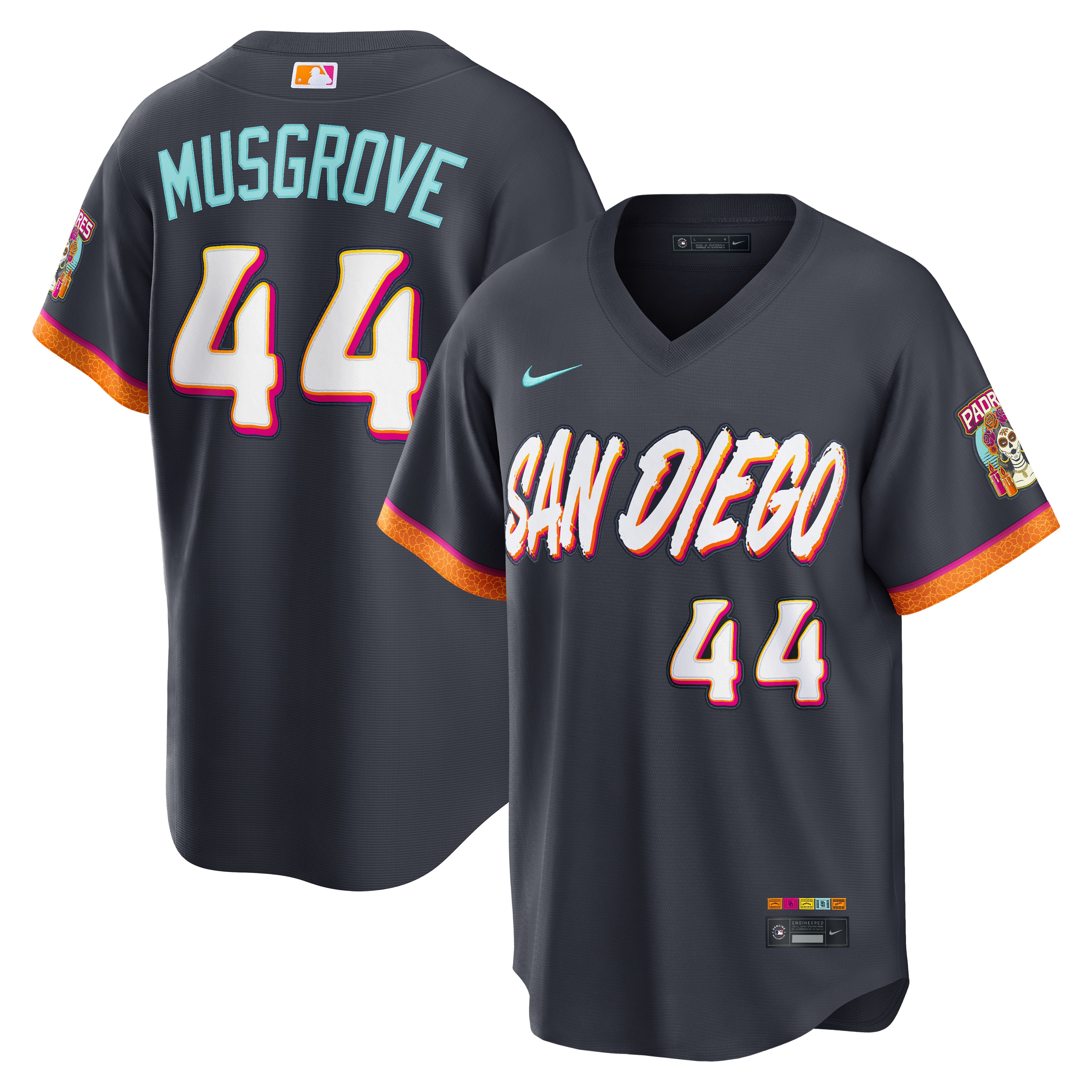 Joe Musgrove San Diego Padres 2026 City Connect Stadium Jersey - Obsidian