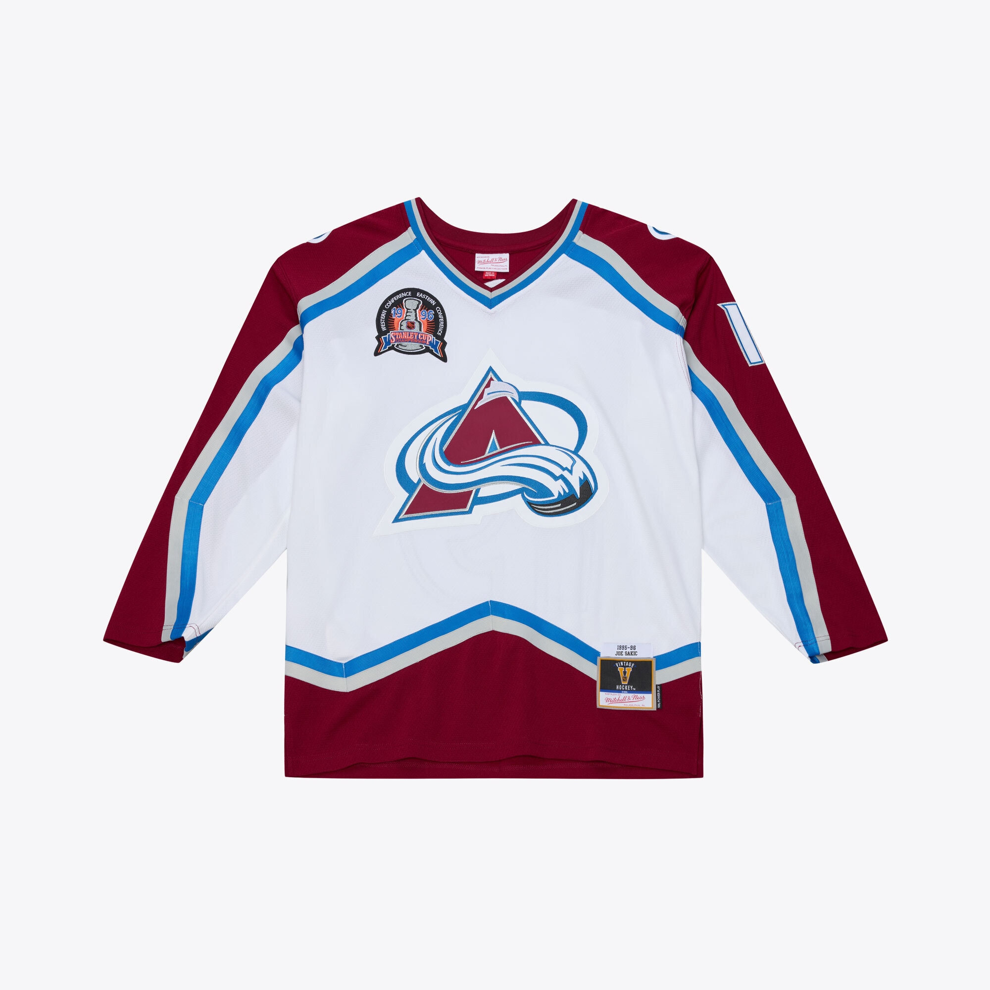 Joe Sakic Colorado Avalanche 1995 Power Play Jersey - White