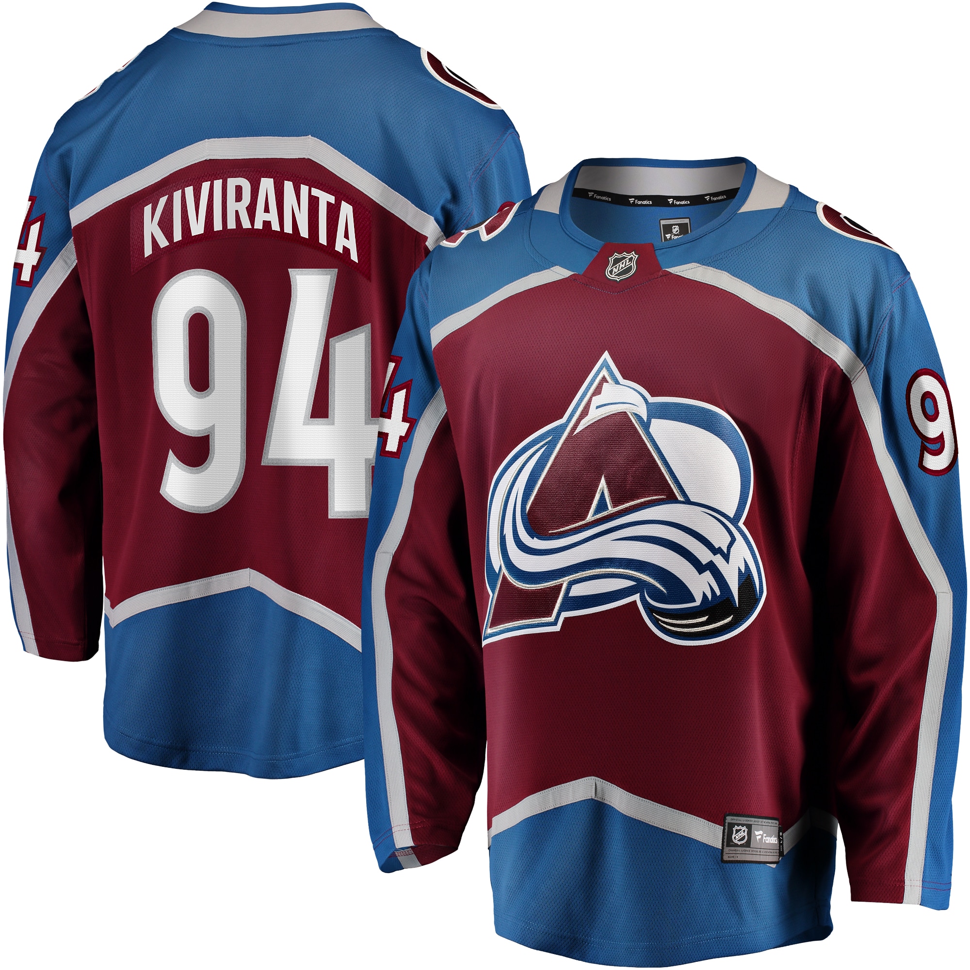Joel Kiviranta Colorado Avalanche Fanatics Home Premier Breakaway Player Jersey - Maroon