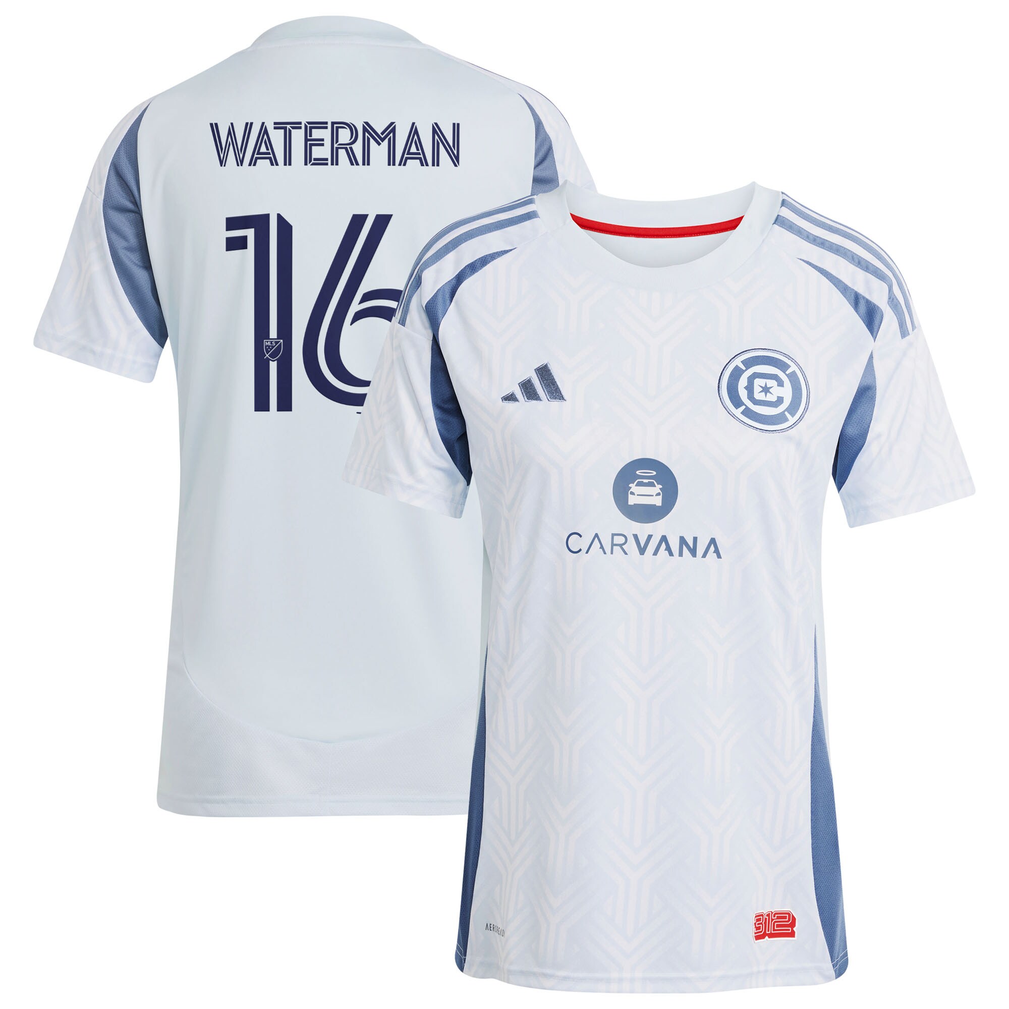 Joel Waterman Chicago Fire Women's 2025 The Municipal Kit Jersey - Light Blue