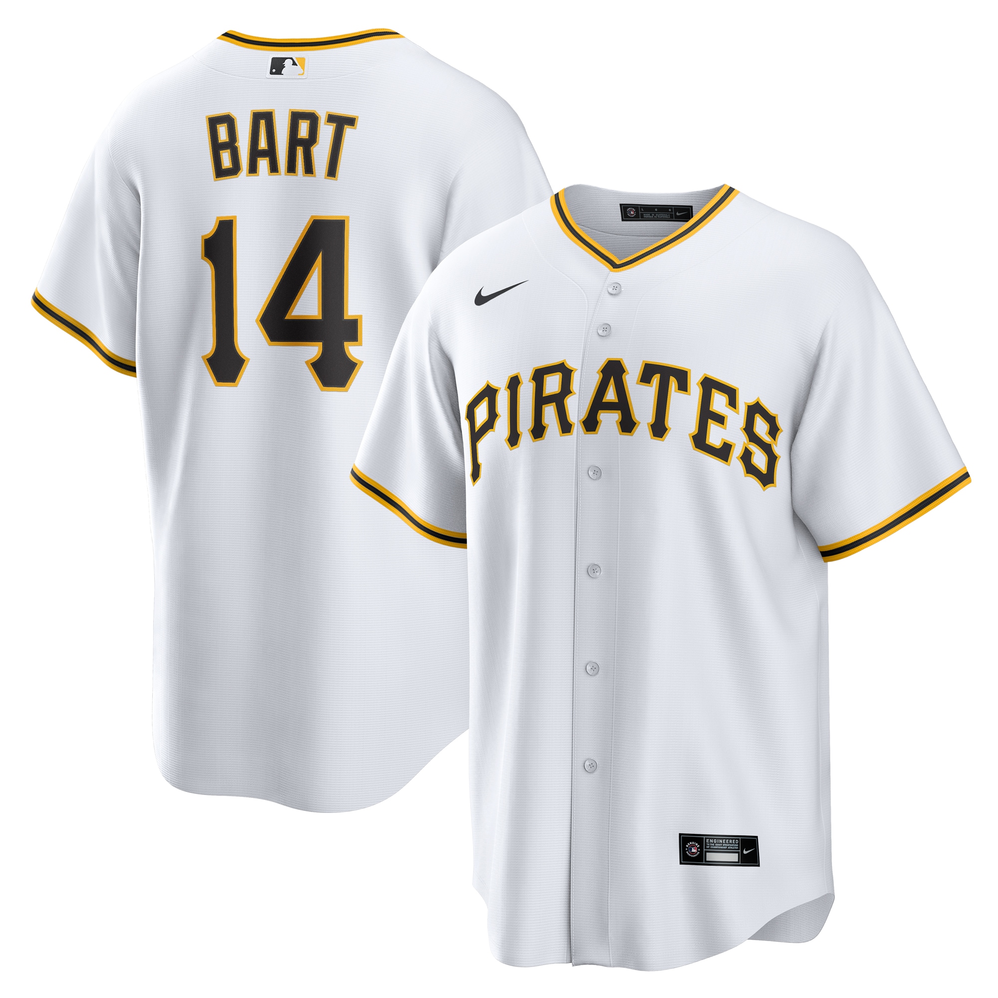 Joey Bart Pittsburgh Pirates Home Jersey - White