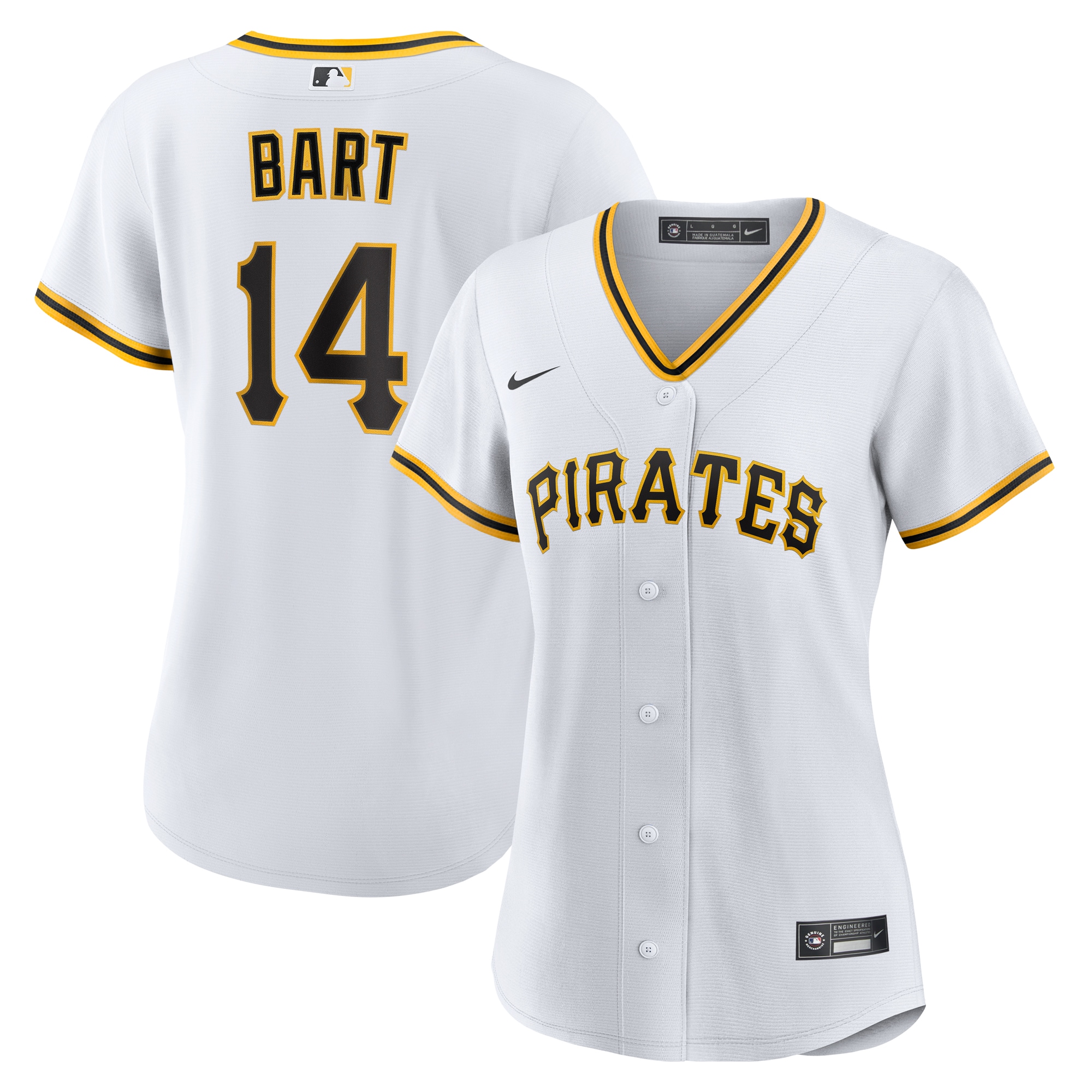 Joey Bart Pittsburgh Pirates Women's Home Jersey - White