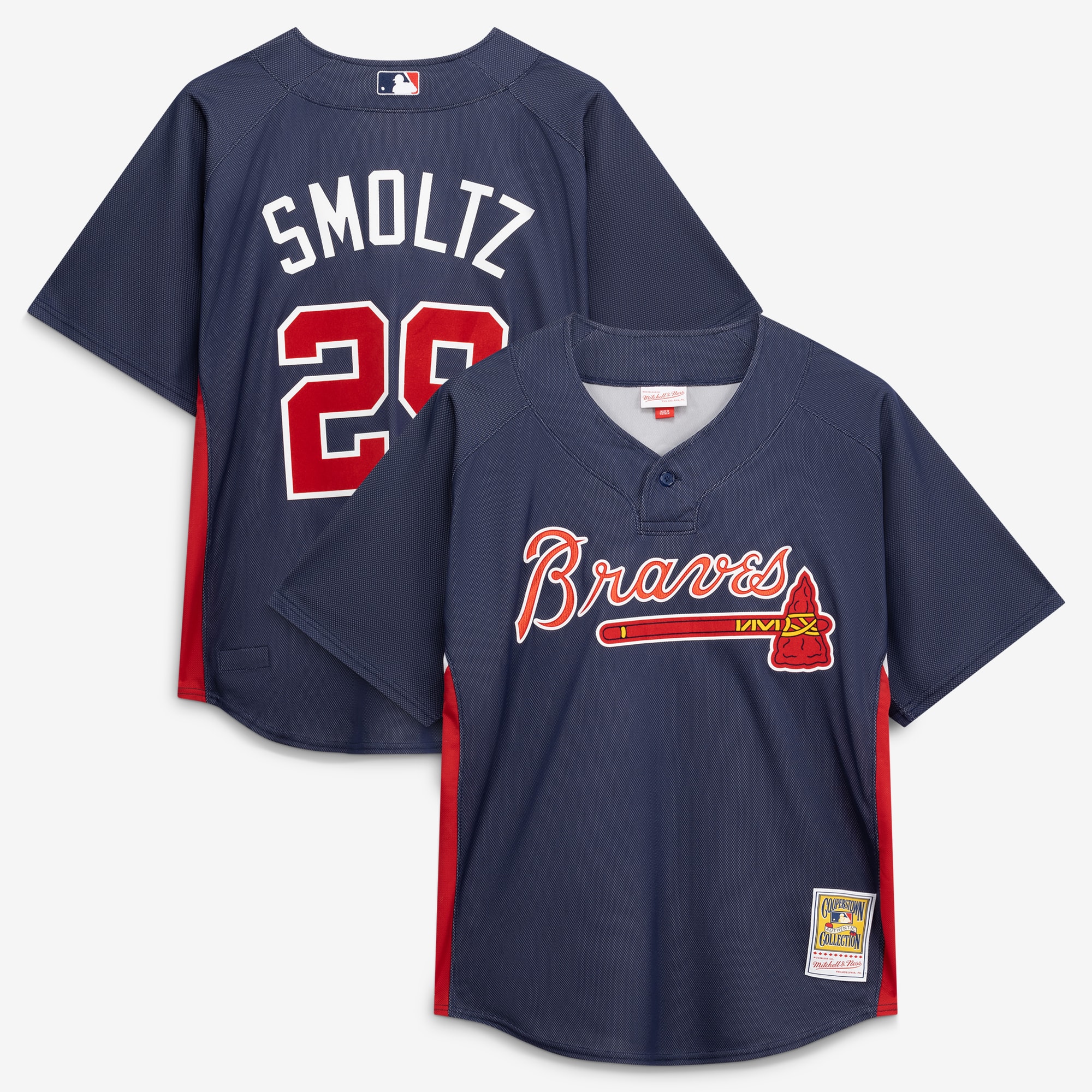 John Smoltz Atlanta Braves Batting Practice Jersey - Navy