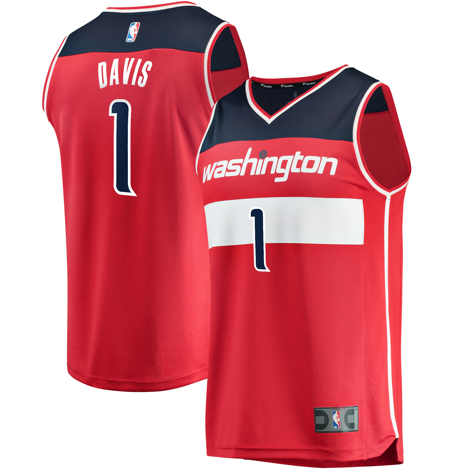 Johnny Davis Washington Wizards Fanatics Youth Fast Break Jersey - Icon Edition - Red