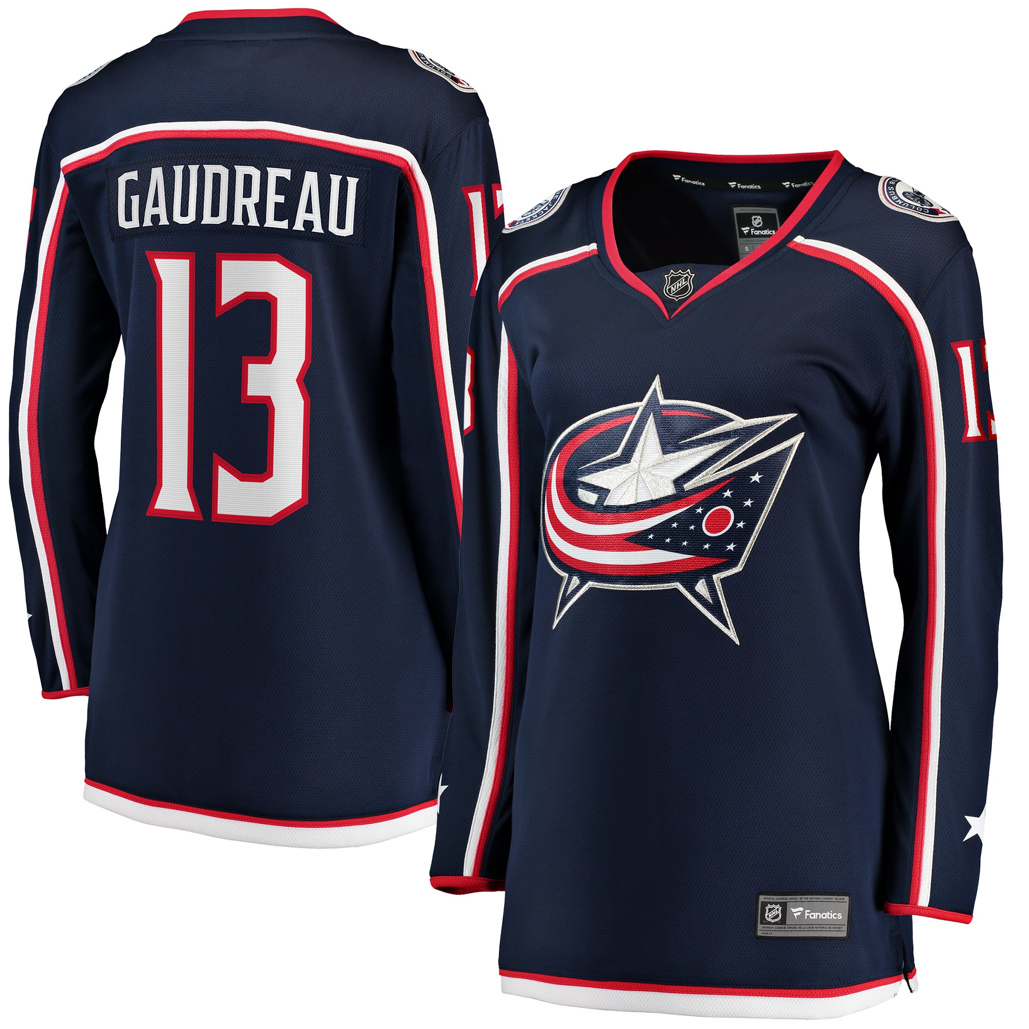 Johnny Gaudreau Columbus Blue Jackets Fanatics Women's Breakaway Player Jersey - Navy