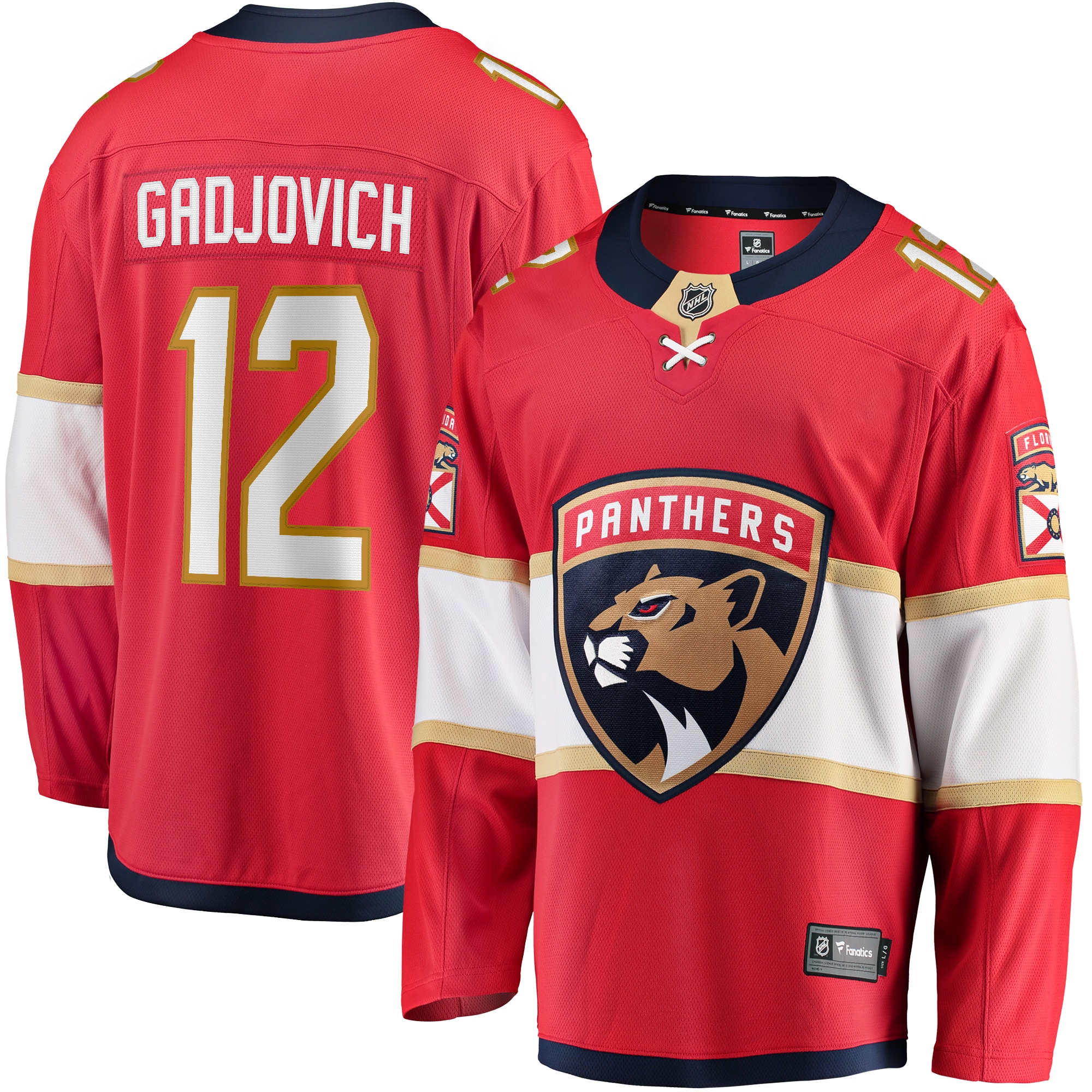 Jonah Gadjovich Florida Panthers Fanatics Premier Breakaway Player Jersey - Red