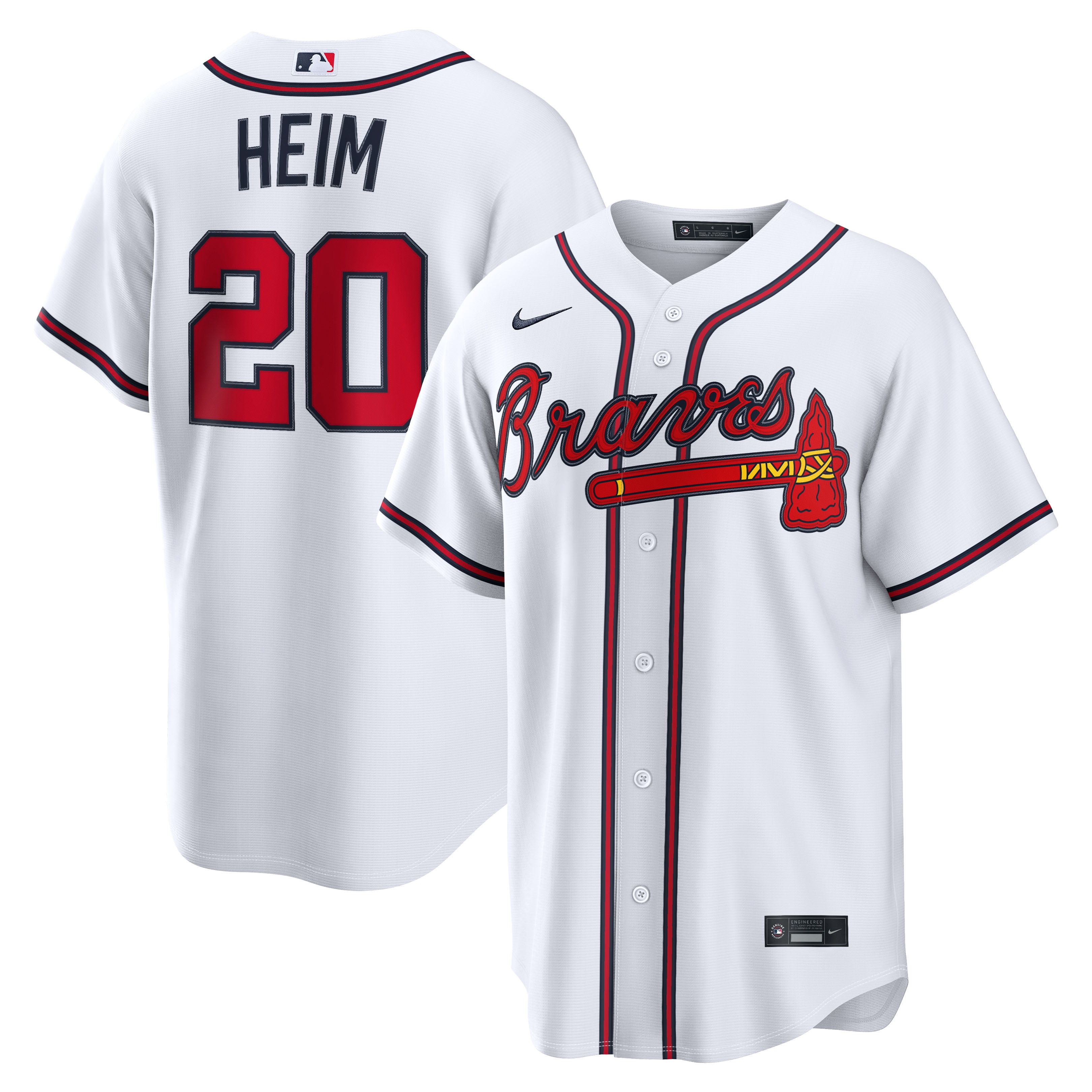 Jonah Heim Atlanta Braves Home Jersey - White