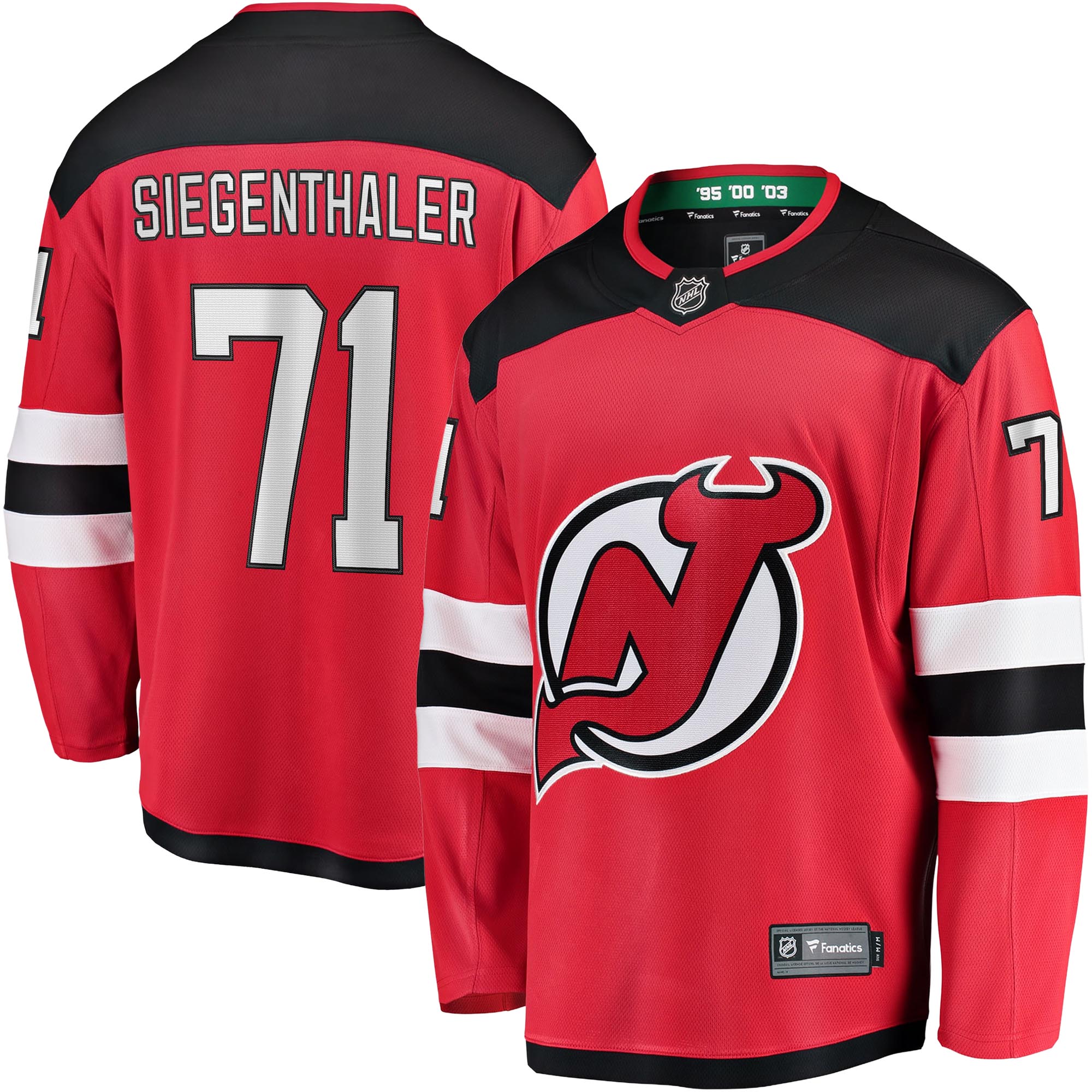Jonas Siegenthaler New Jersey Devils Fanatics Home Breakaway Player Jersey - Red
