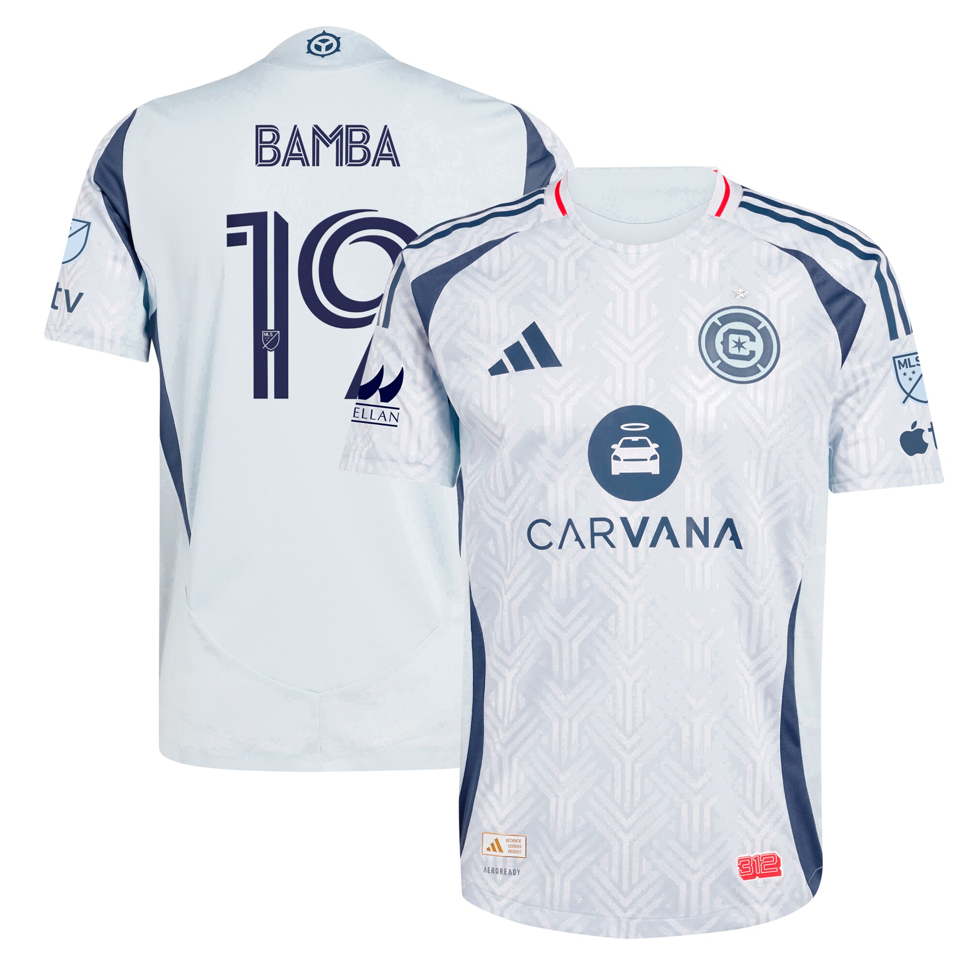 Jonathan Bamba Chicago Fire 2025 The Municipal Kit Player Jersey - Light Blue