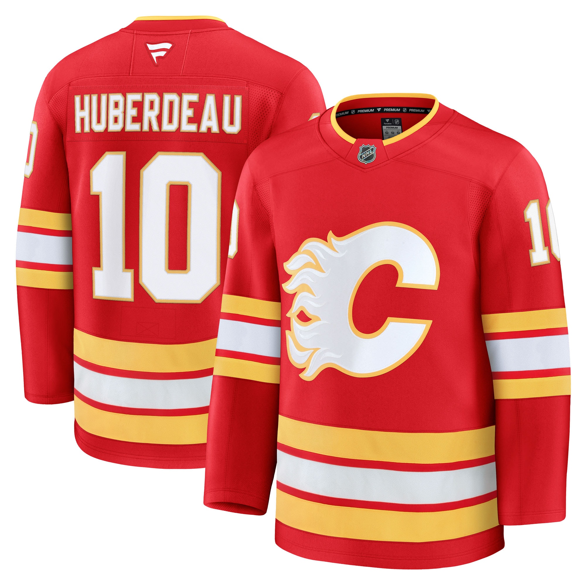 Jonathan Huberdeau Calgary Flames Fanatics Home Premium Jersey