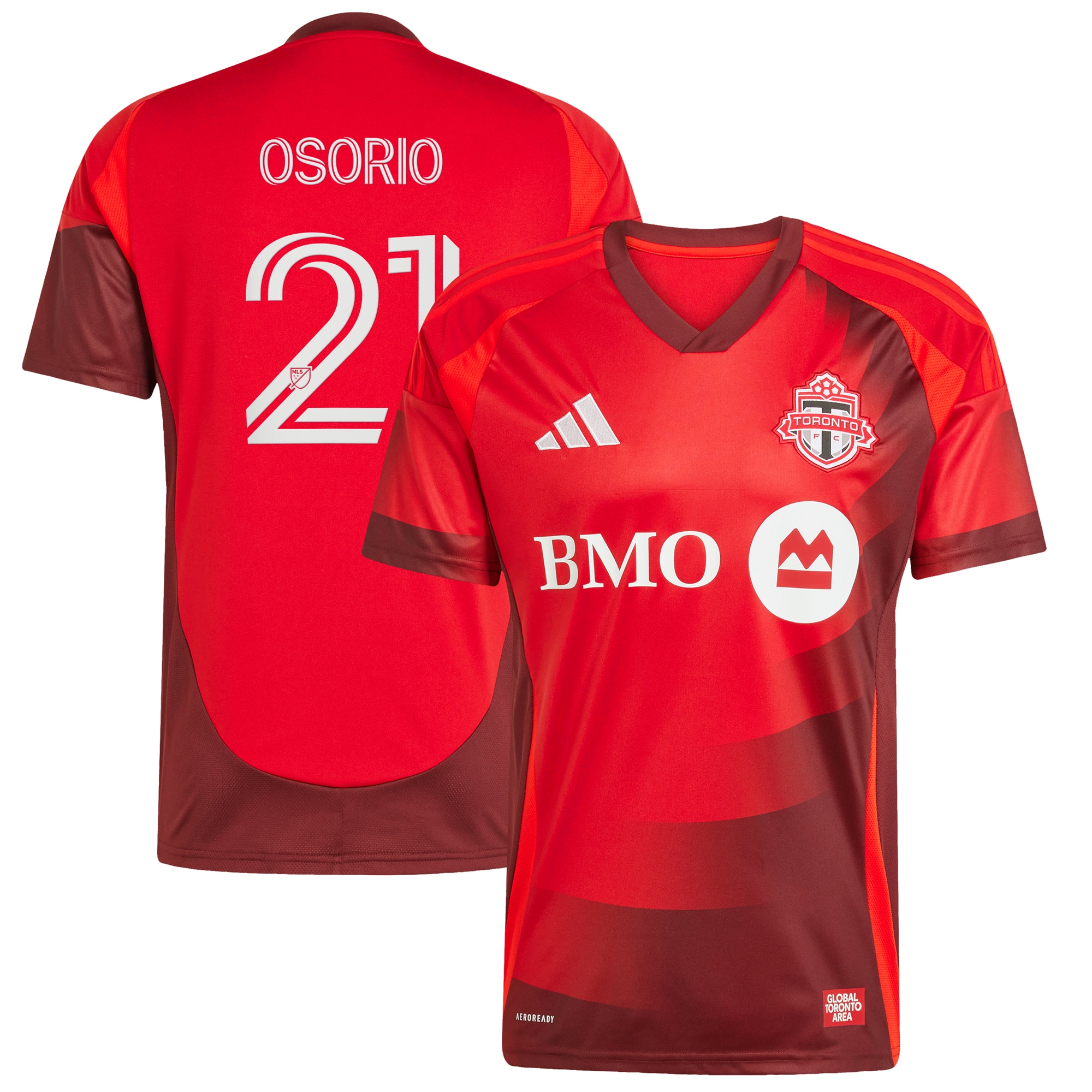 Jonathan Osorio Toronto FC 2025 Club Kit Player Jersey - Red