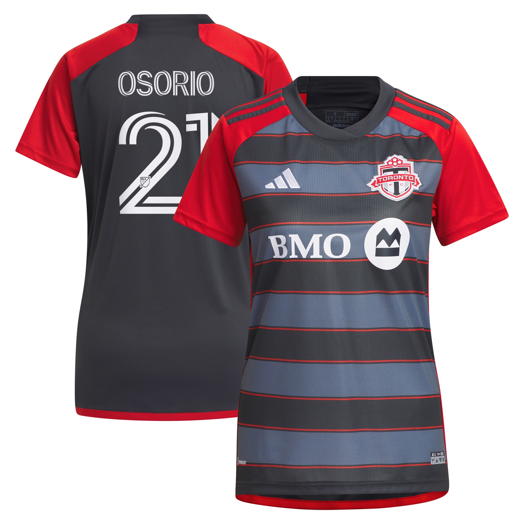 Jonathan Osorio Toronto FC Women's 2023 Club Kit Player Jersey - Gray