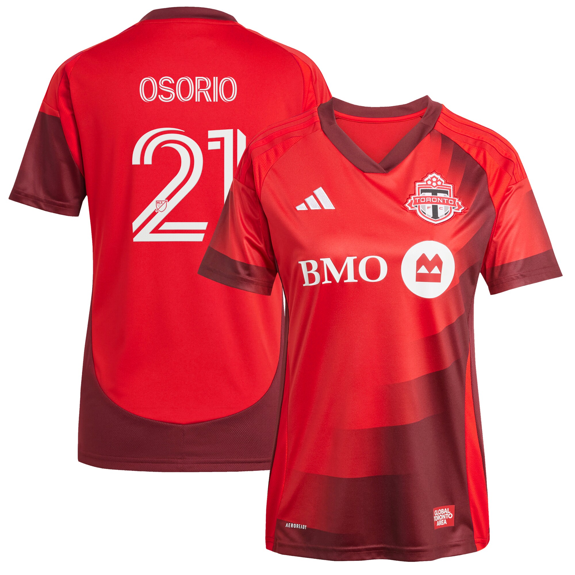 Jonathan Osorio Toronto FC Women's 2025 Club Kit Player Jersey - Red