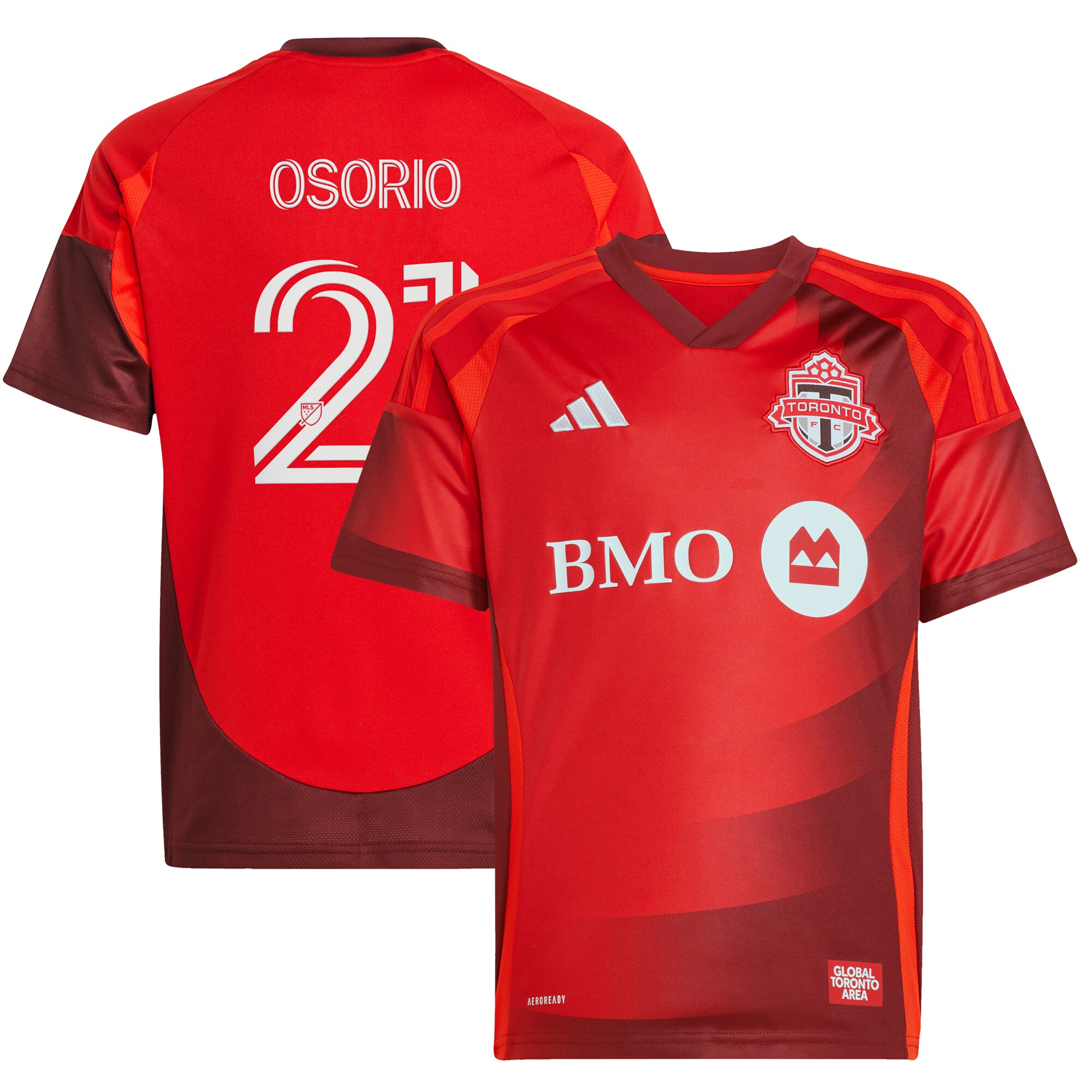 Jonathan Osorio Toronto FC Youth 2025 Club Kit Player Jersey - Red