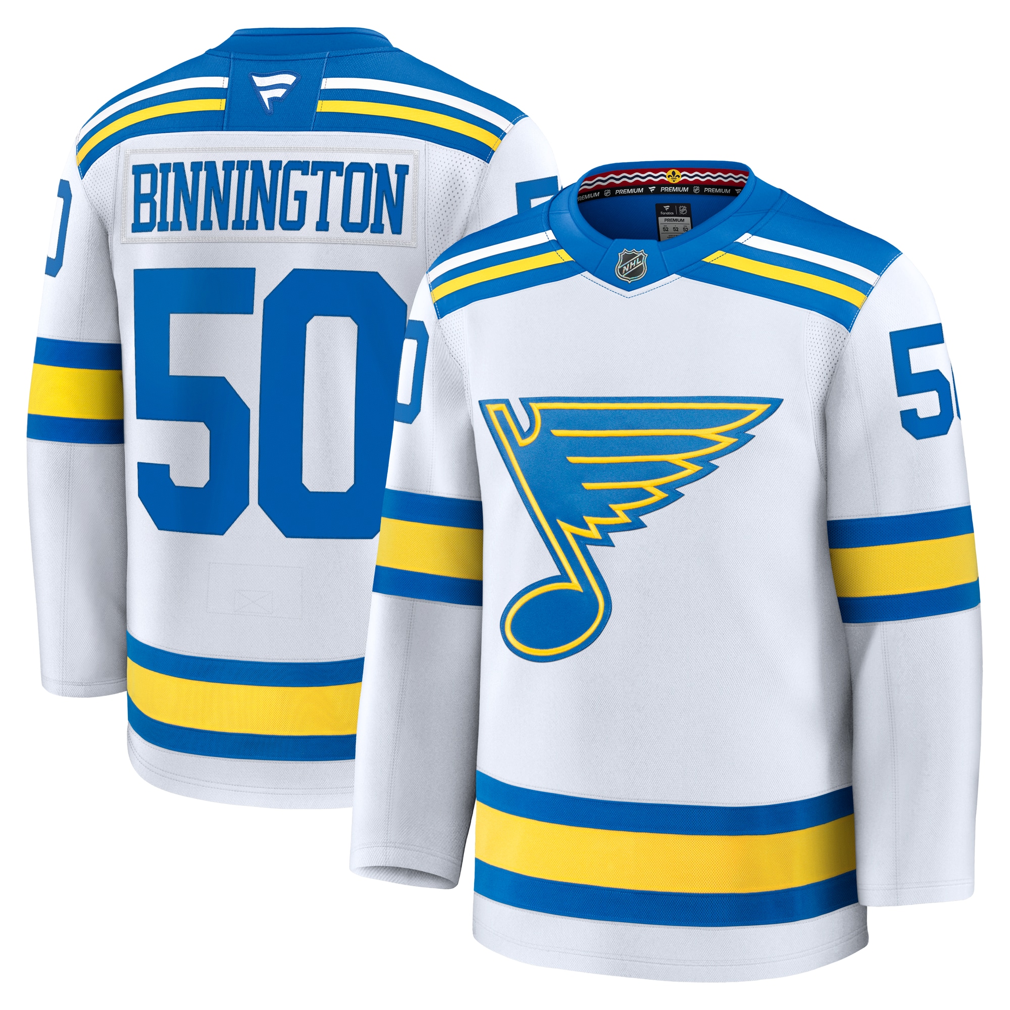 Jordan Binnington St. Louis Blues Fanatics Away Premium Player Jersey