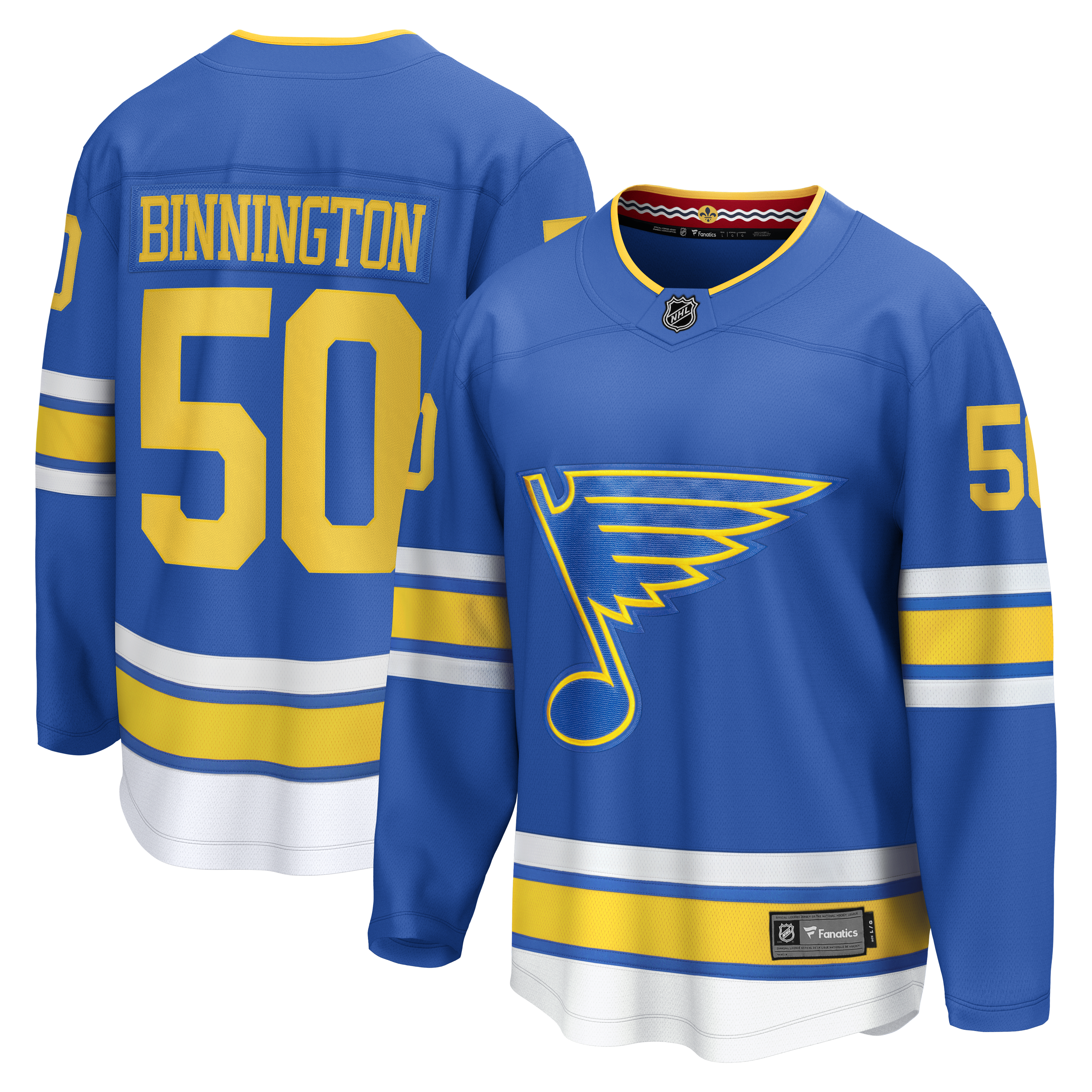 Jordan Binnington St. Louis Blues Fanatics Home Breakaway Jersey - Blue