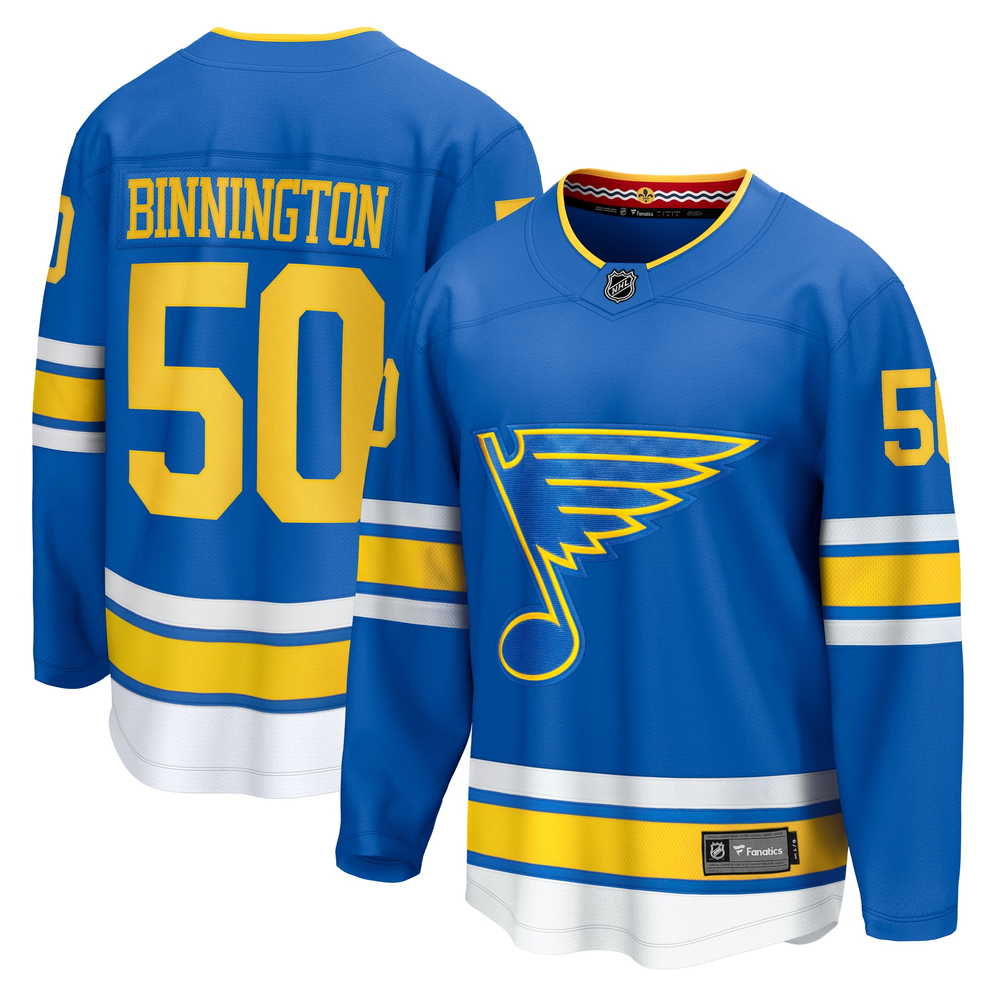 Jordan Binnington St. Louis Blues Fanatics Home Breakaway Player Jersey