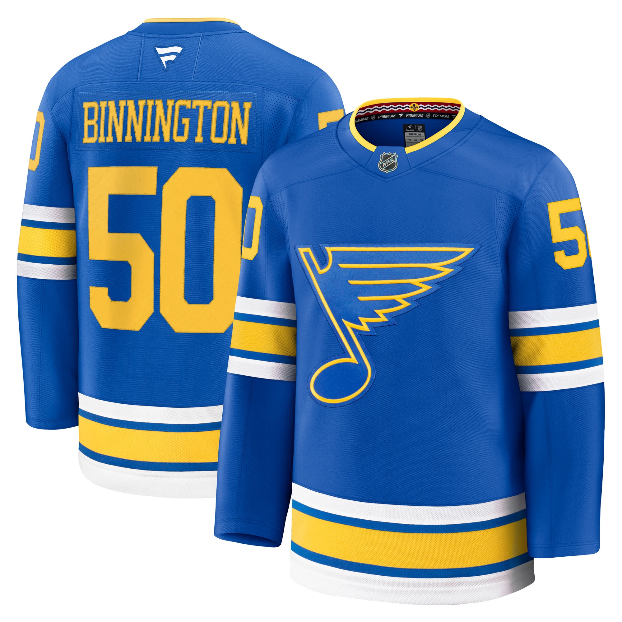 Jordan Binnington St. Louis Blues Fanatics Home Premium Player Jersey
