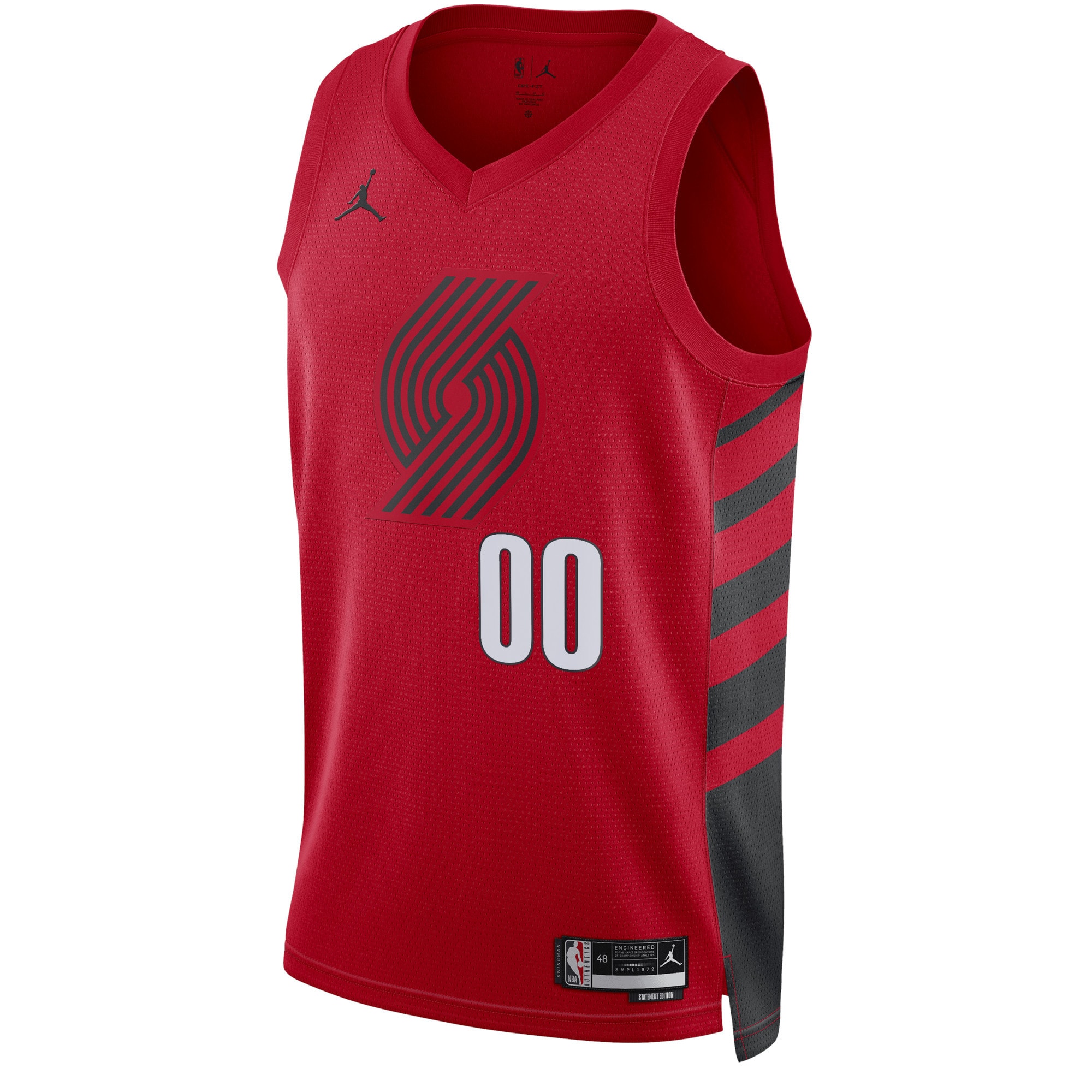 Alternative view of Jordan Blazers Red Jersey - Jordan Blazers Red Statement Jersey