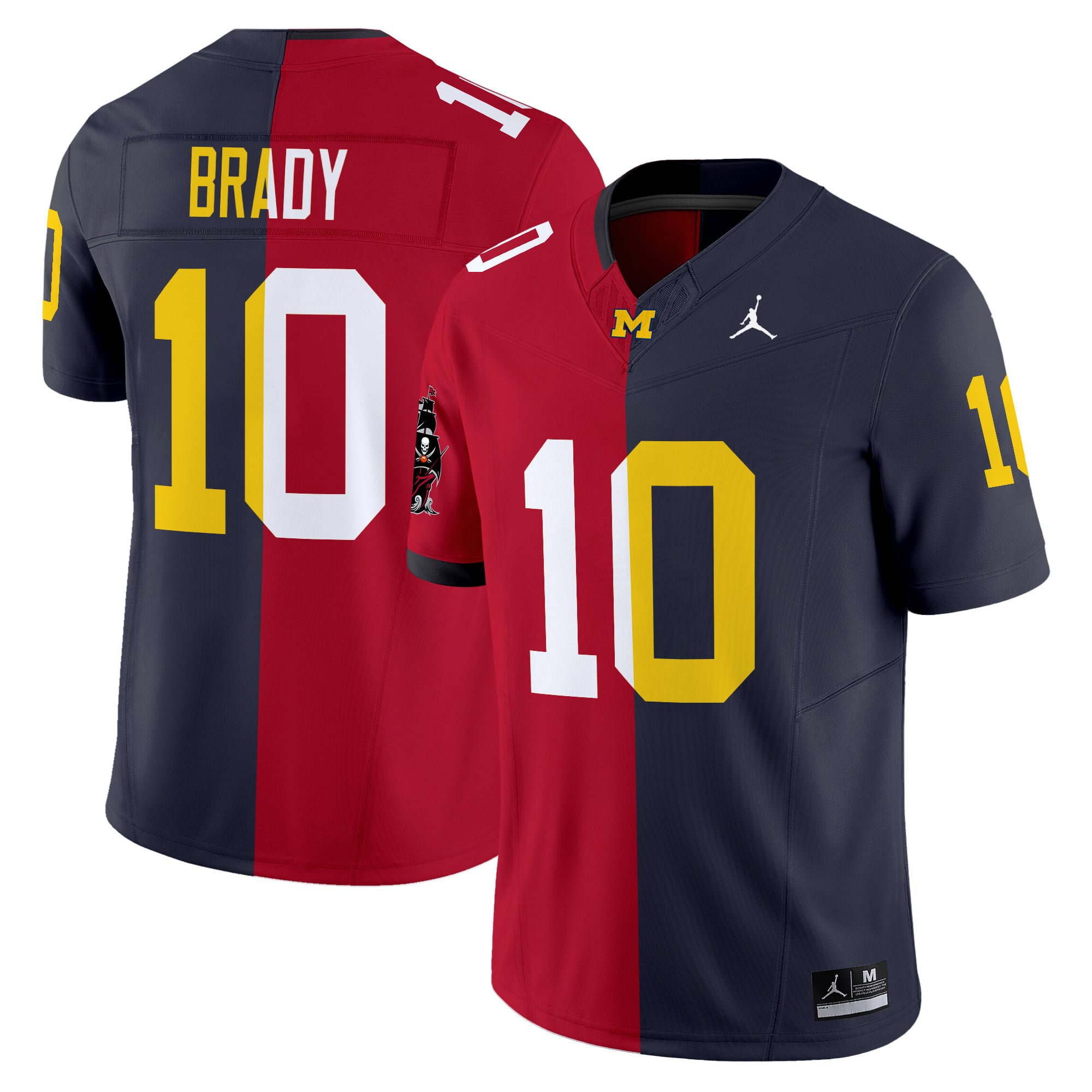 Alternative view of Jordan Brady Michigan Jersey - Jordan Brady Michigan Wolverines Split
