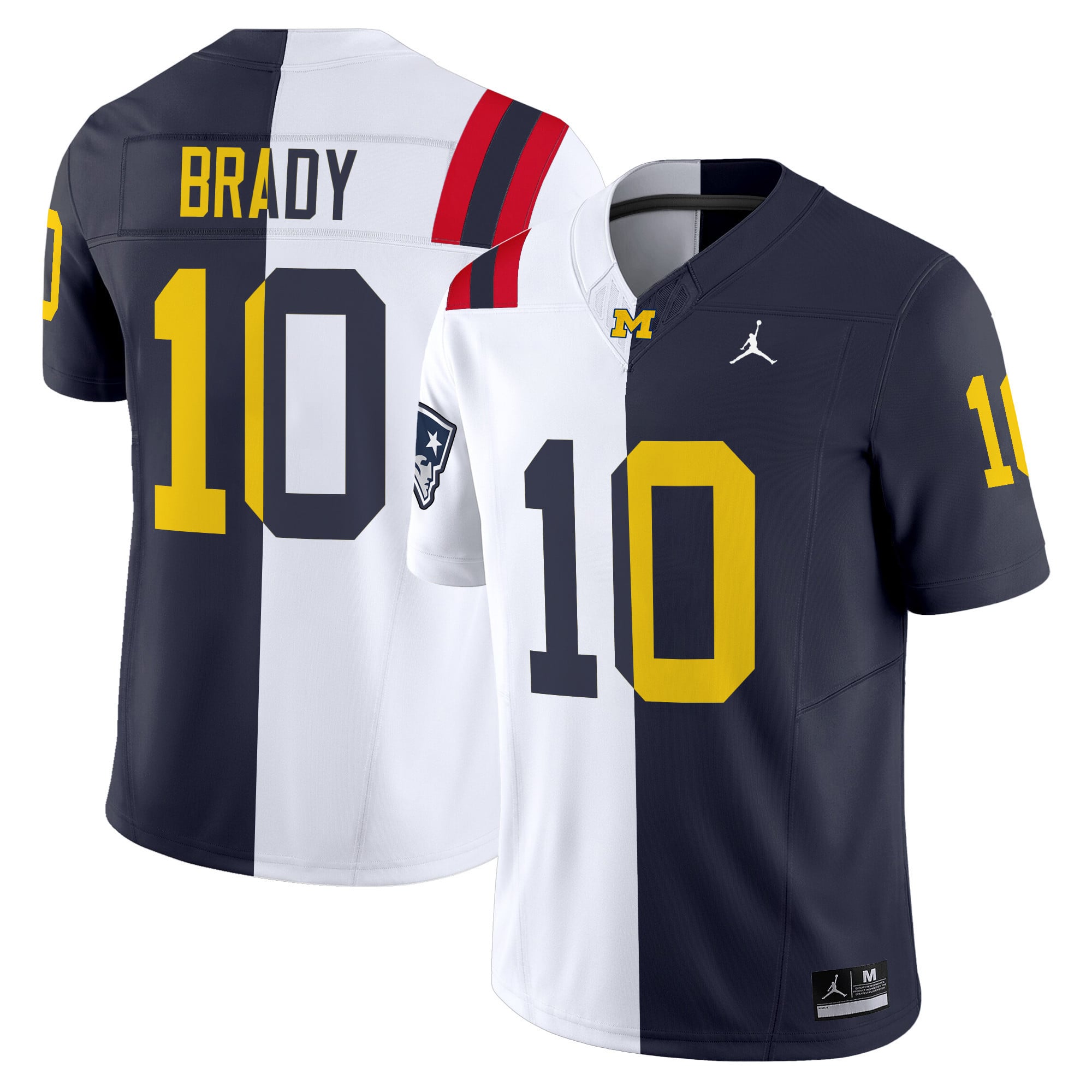 Jordan Brady Michigan Jersey - Jordan Brady Michigan Wolverines Split