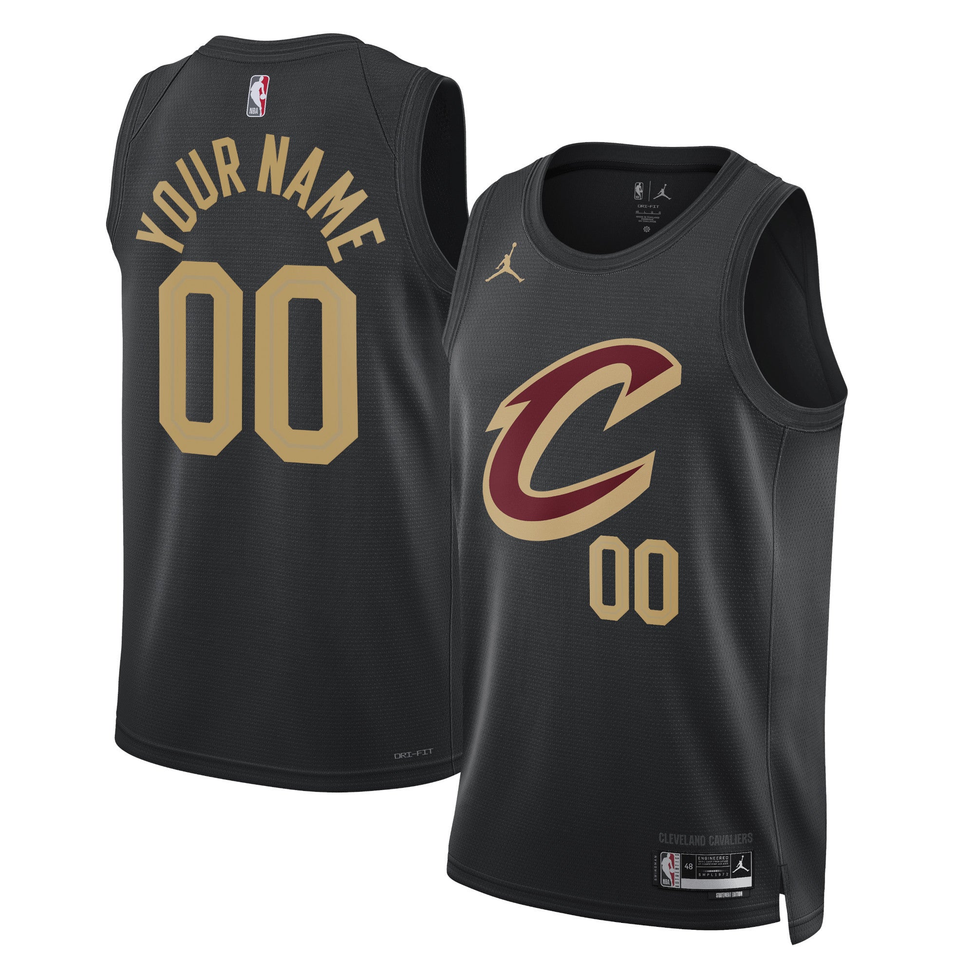Jordan Cavaliers Black Jersey - Jordan Cleveland Cavaliers Black