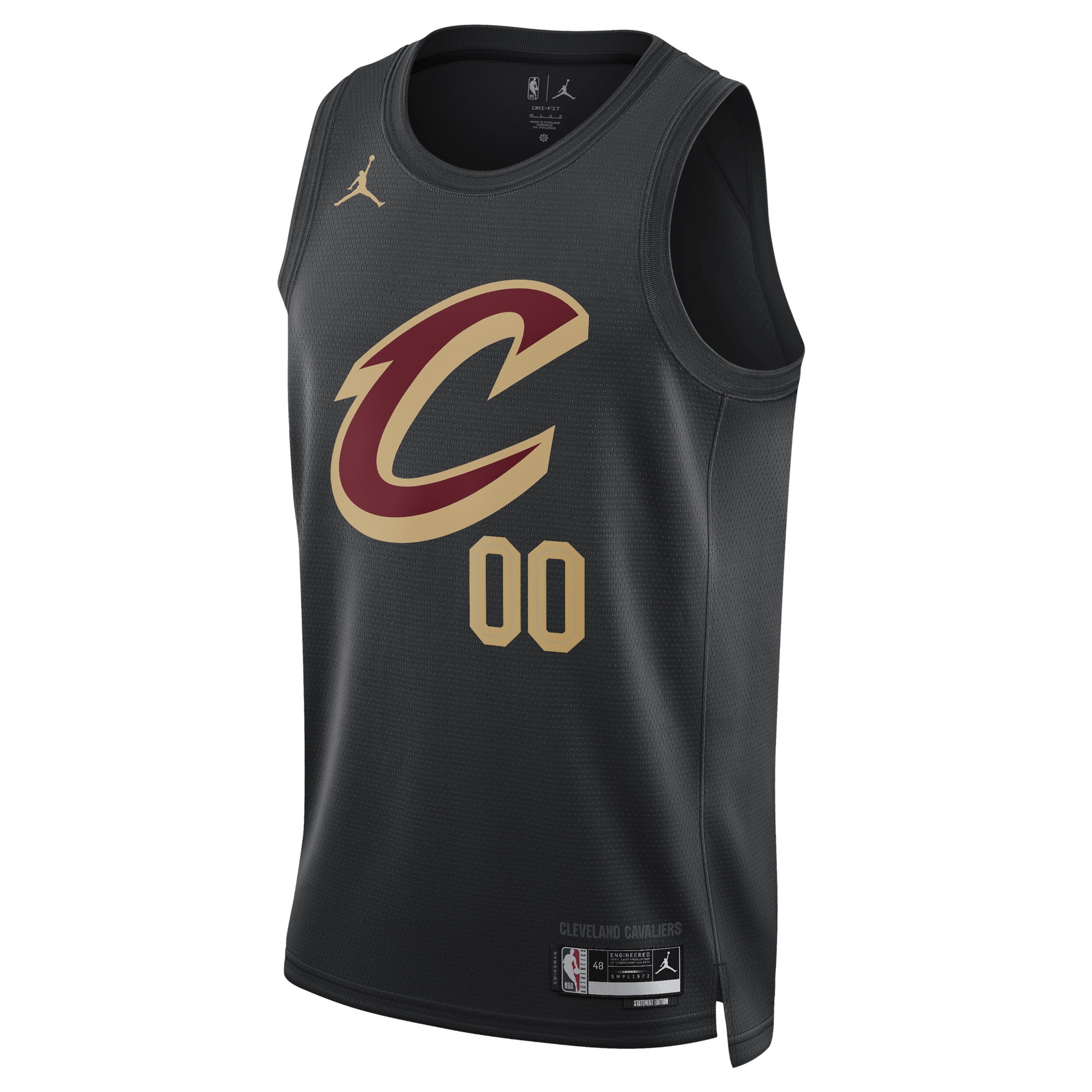 Alternative view of Jordan Cavaliers Black Statement Jersey - Custom Edition