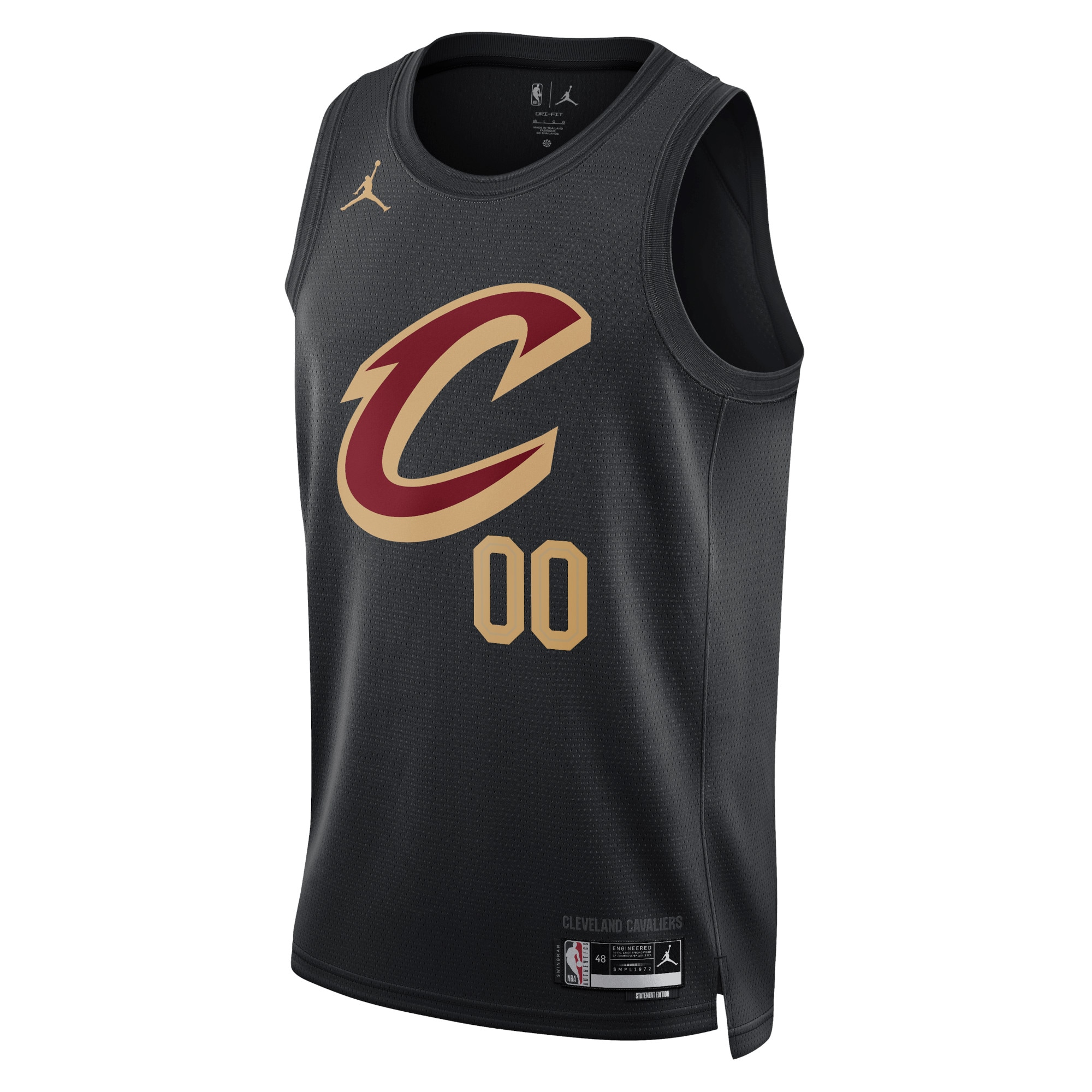 Alternative view of Jordan Cavs Black Statement Jersey - Custom Name & Number