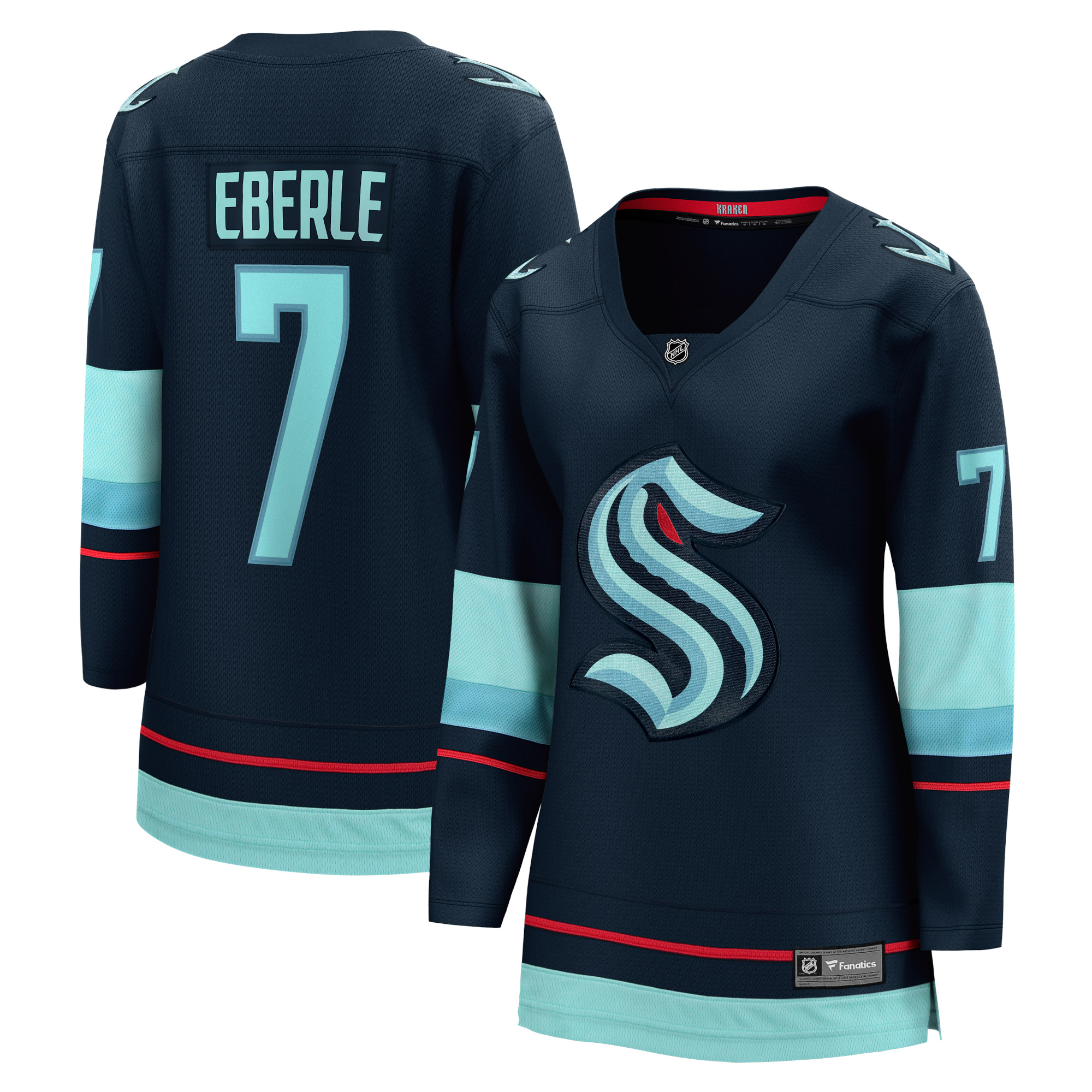 Jordan Eberle Seattle Kraken Fanatics Women's Home Breakaway Player Jersey - Navy
