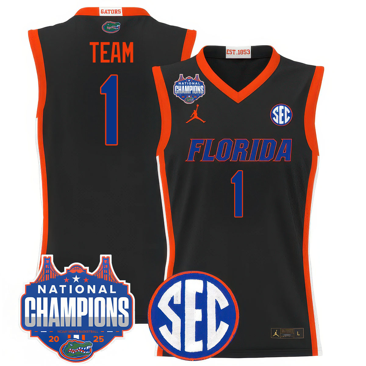 Jordan Florida Gators Black Jersey - Jordan Florida Gators Black