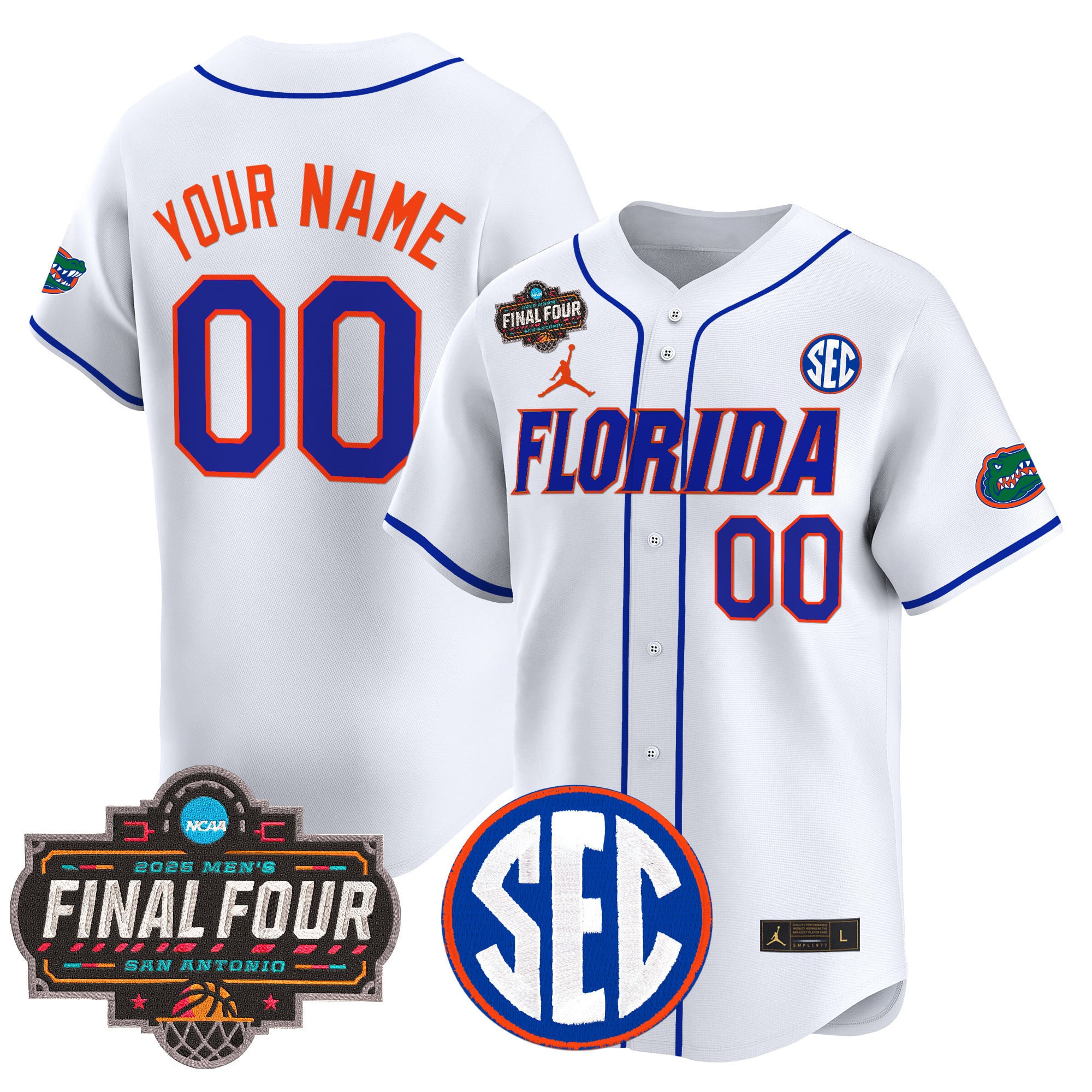 Alternative view of Jordan Florida Gators Jersey - Jordan Florida Gators Final Four Jersey