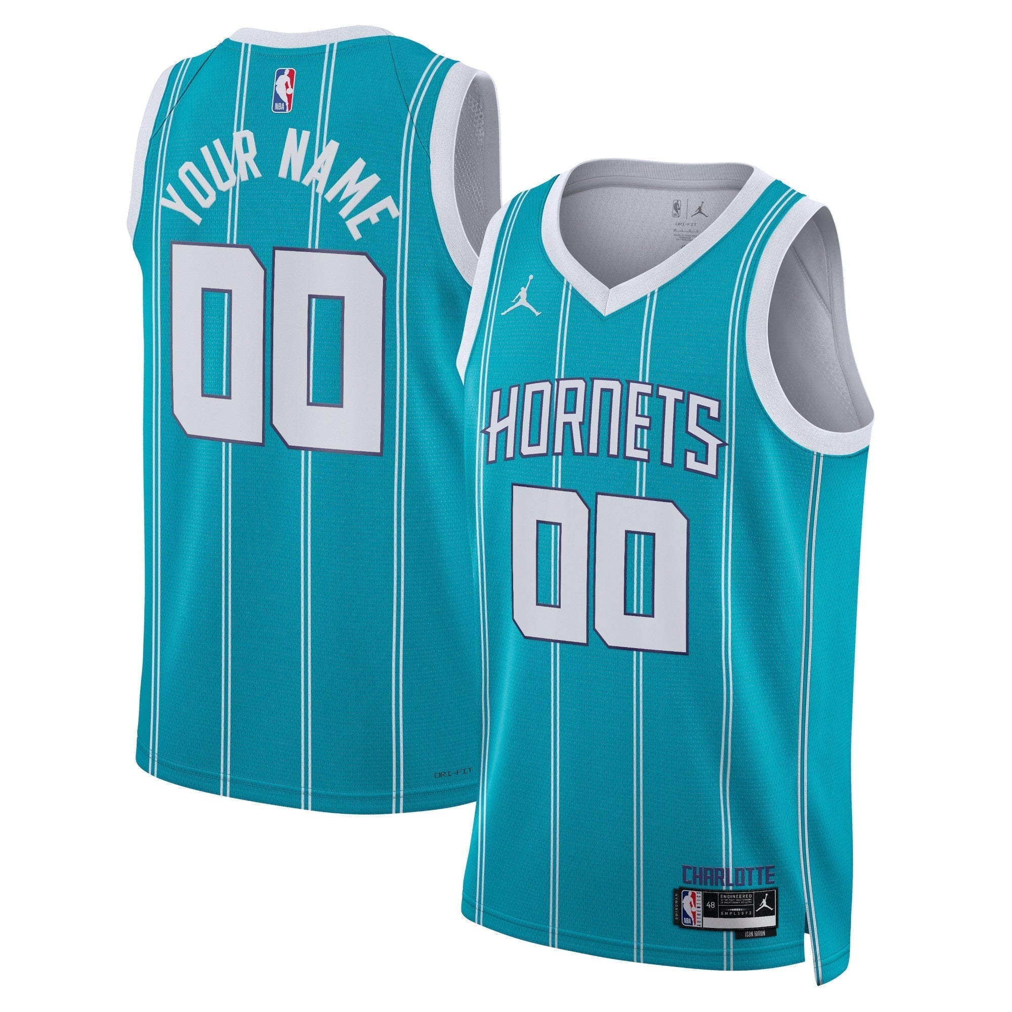 Jordan Hornets Teal Jersey icon - Jordan Hornets Teal Icon Jersey