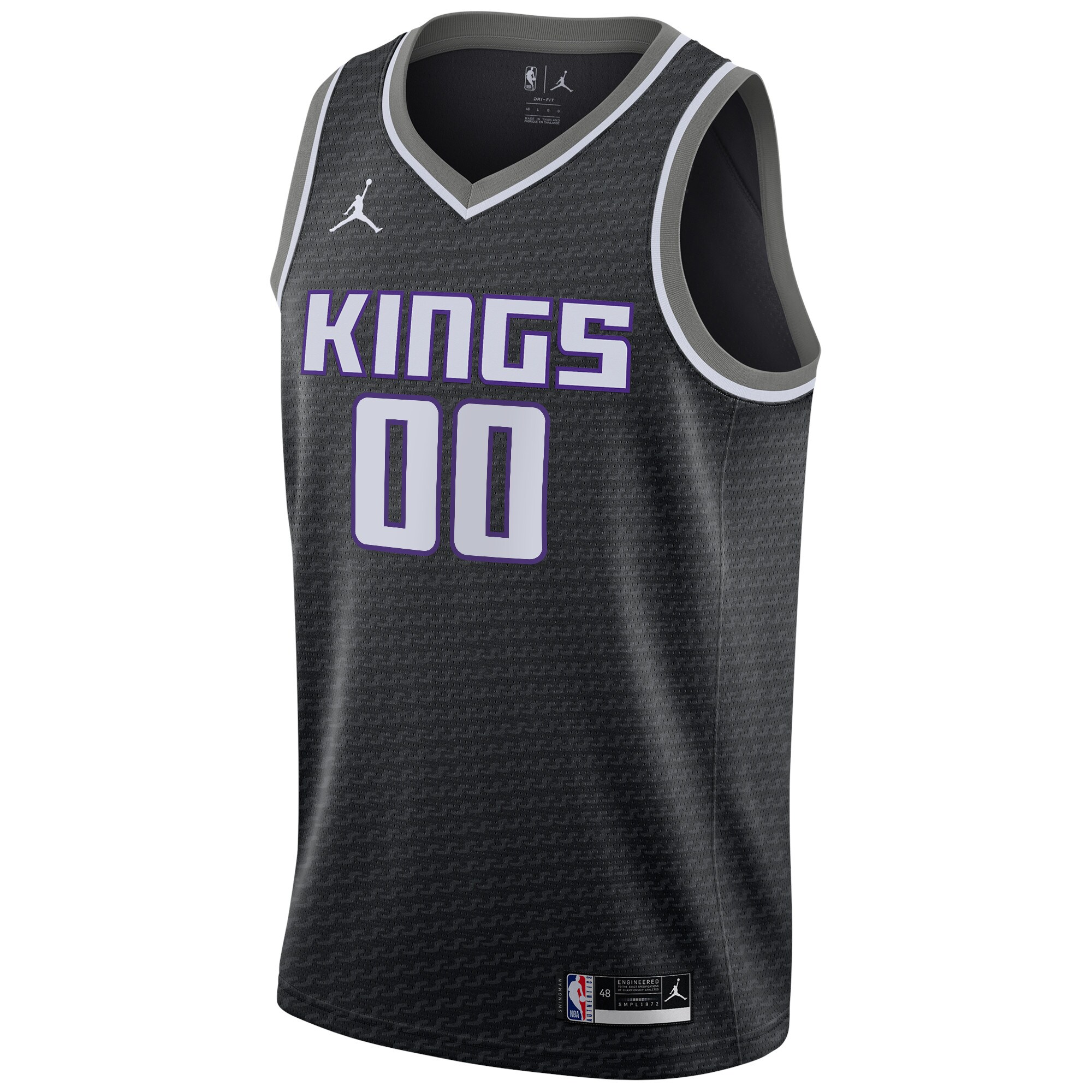 Alternative view of Jordan Kings Black Icon Jersey - Customizable Edition