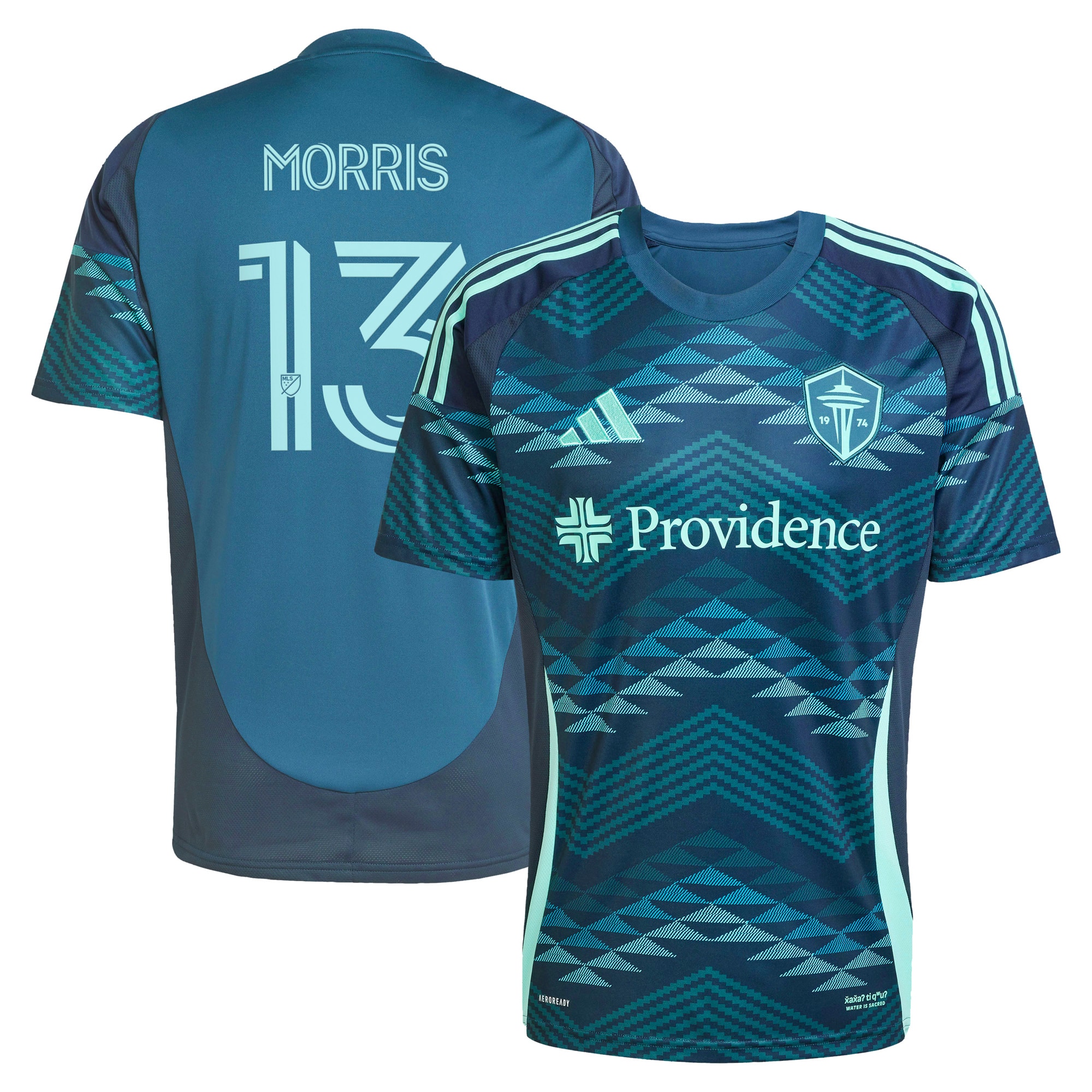 Jordan Morris Seattle Sounders FC 2025 The Salish Sea Kit Player Jersey - Blue