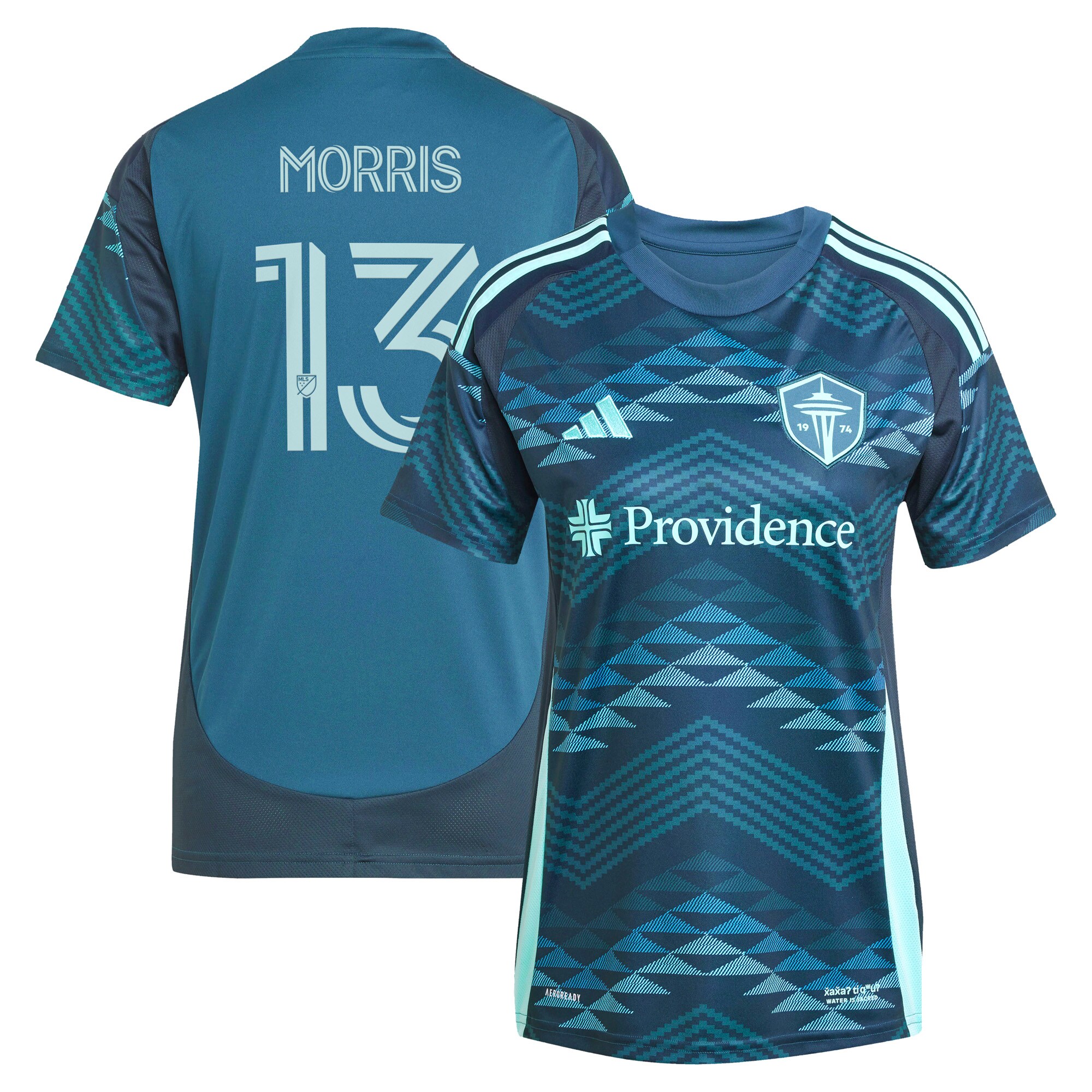 Jordan Morris Seattle Sounders FC Women's 2025 The Salish Sea Kit Player Jersey - Blue