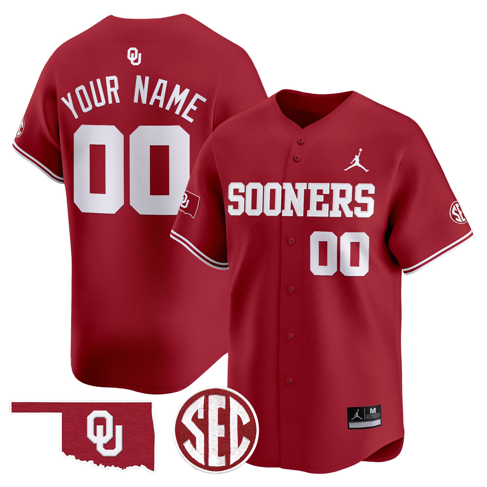 Jordan Oklahoma Crimson Jersey - Jordan Oklahoma Sooners Crimson