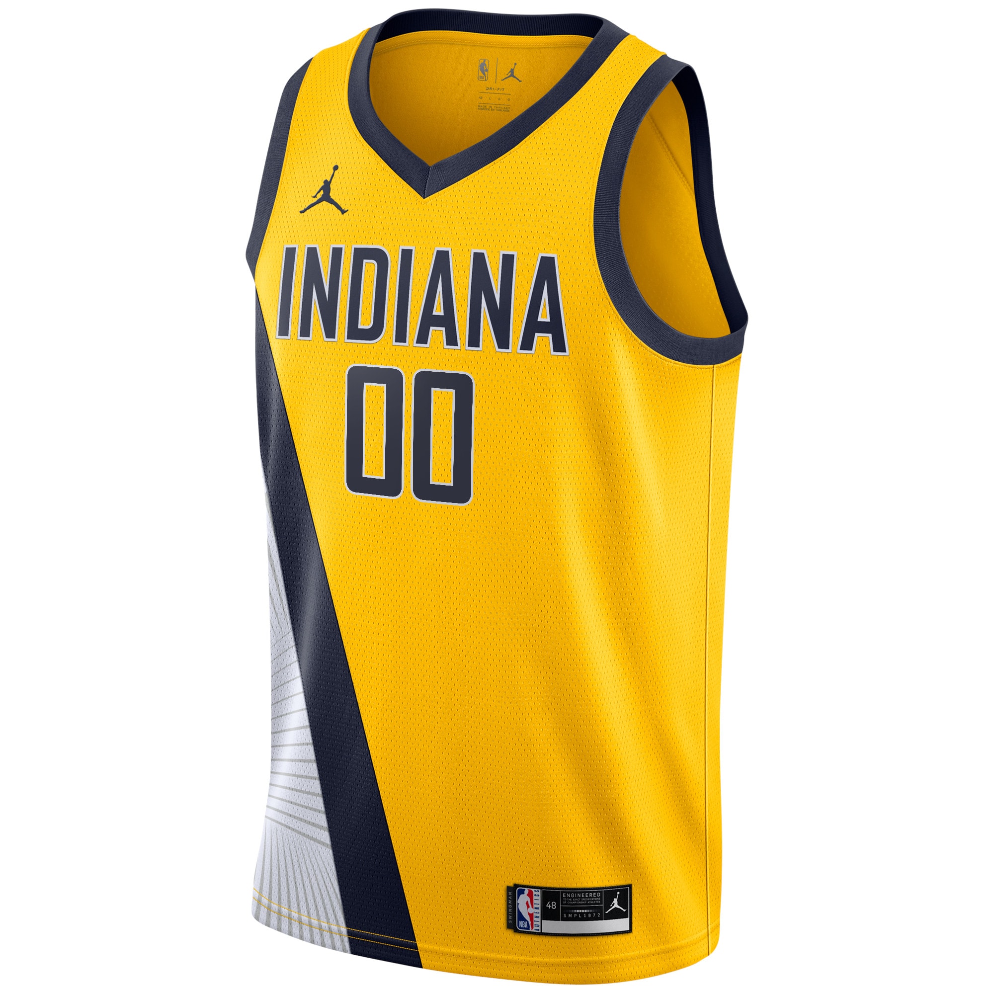 Alternative view of Jordan Pacers Gold Jersey - Custom Edition - Swingman