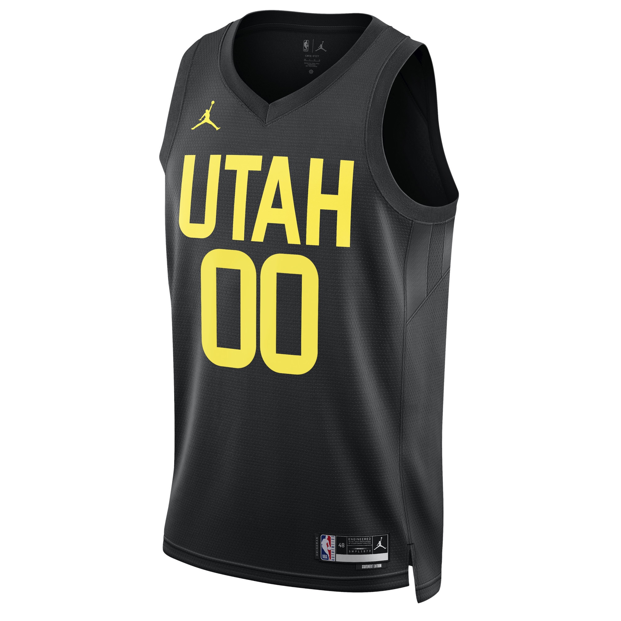 Alternative view of Jordan Utah Jazz Black Jersey - Custom Statement Edition