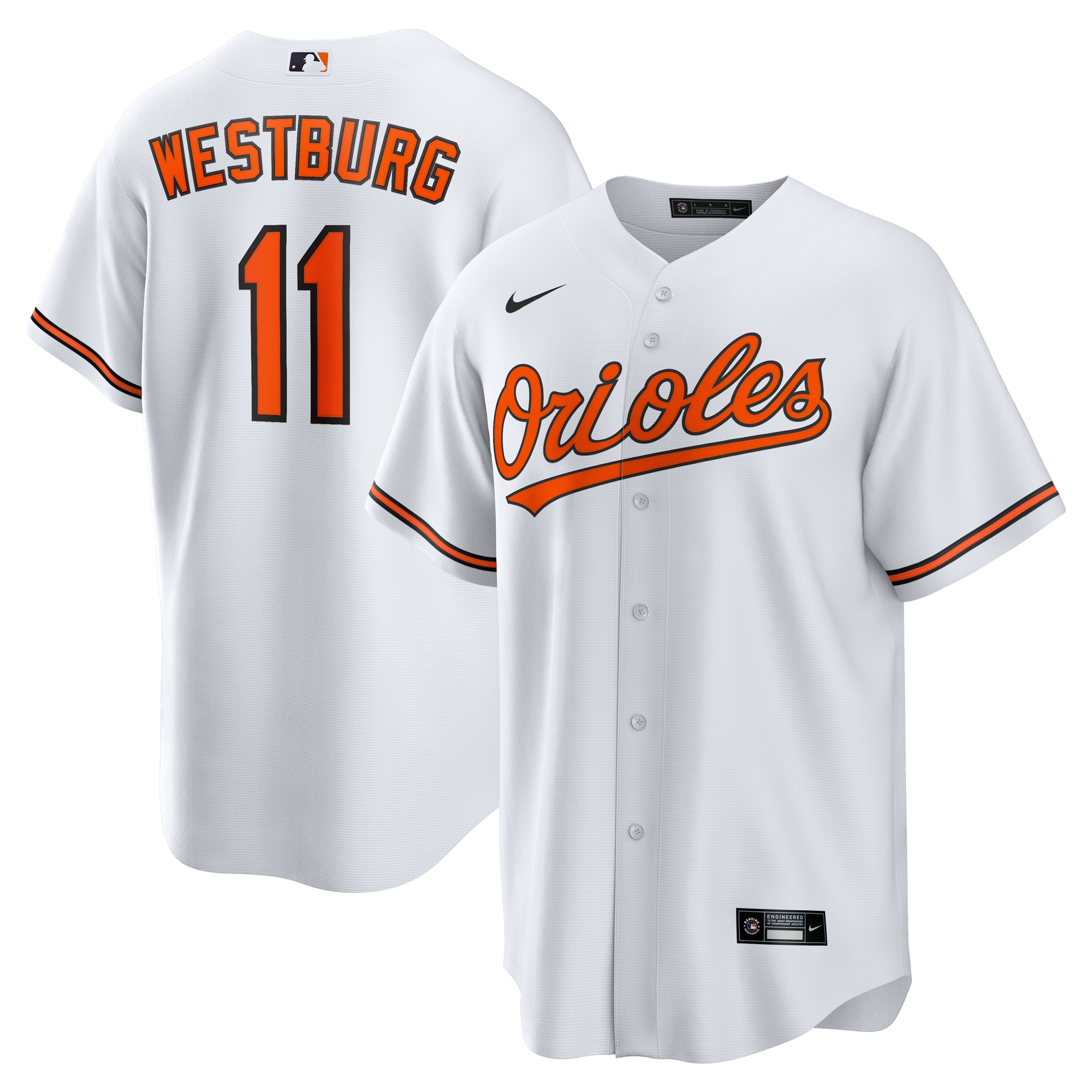 Jordan Westburg Baltimore Orioles Home Jersey - White