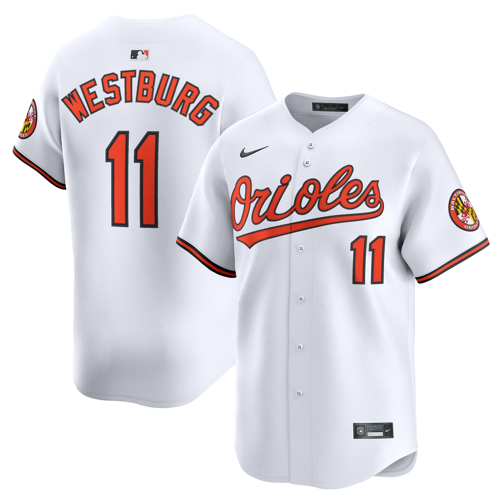 Jordan Westburg Baltimore Orioles Home Limited Player Jersey - White